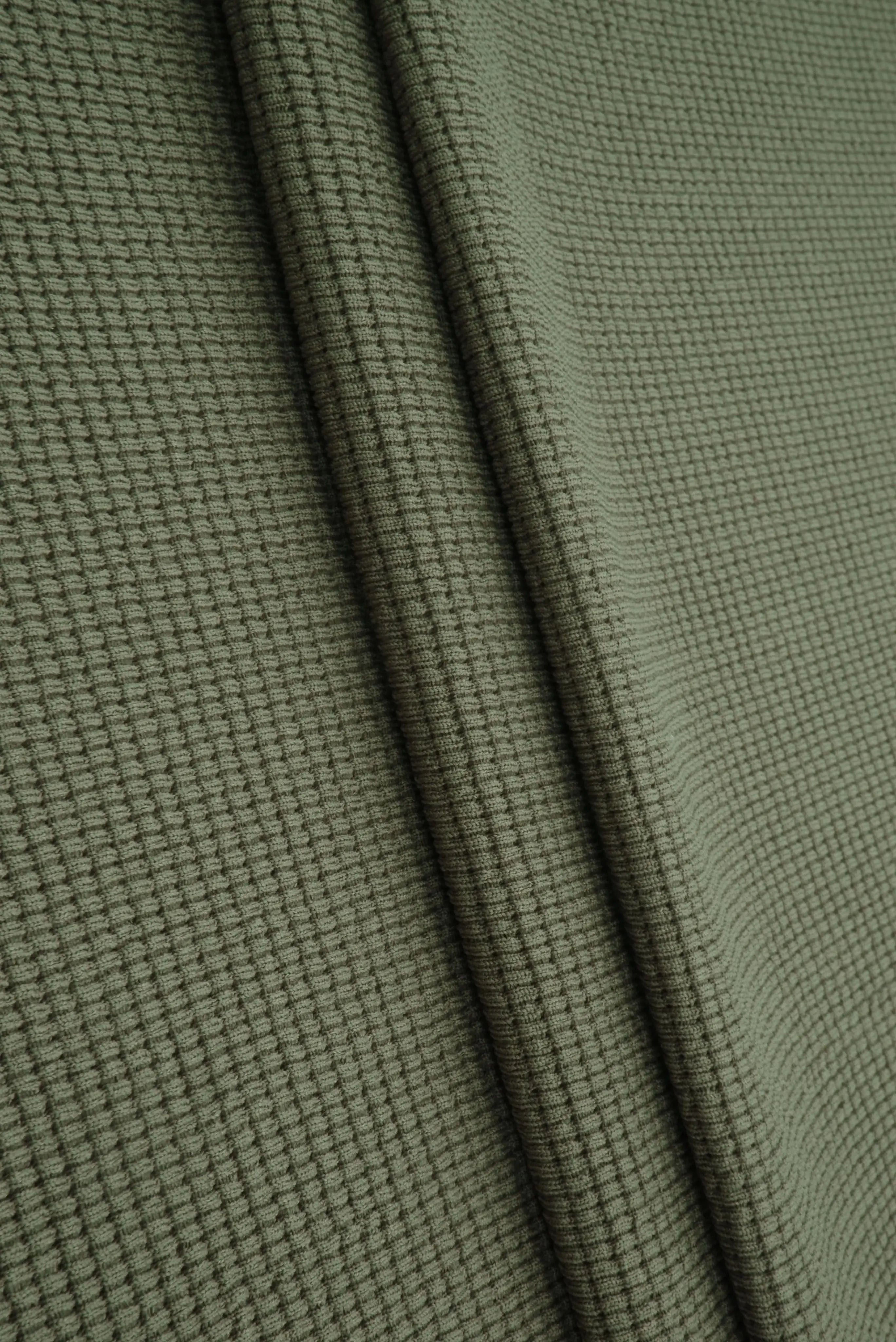 Waffle Double Knit Solid Fabric KNT4667