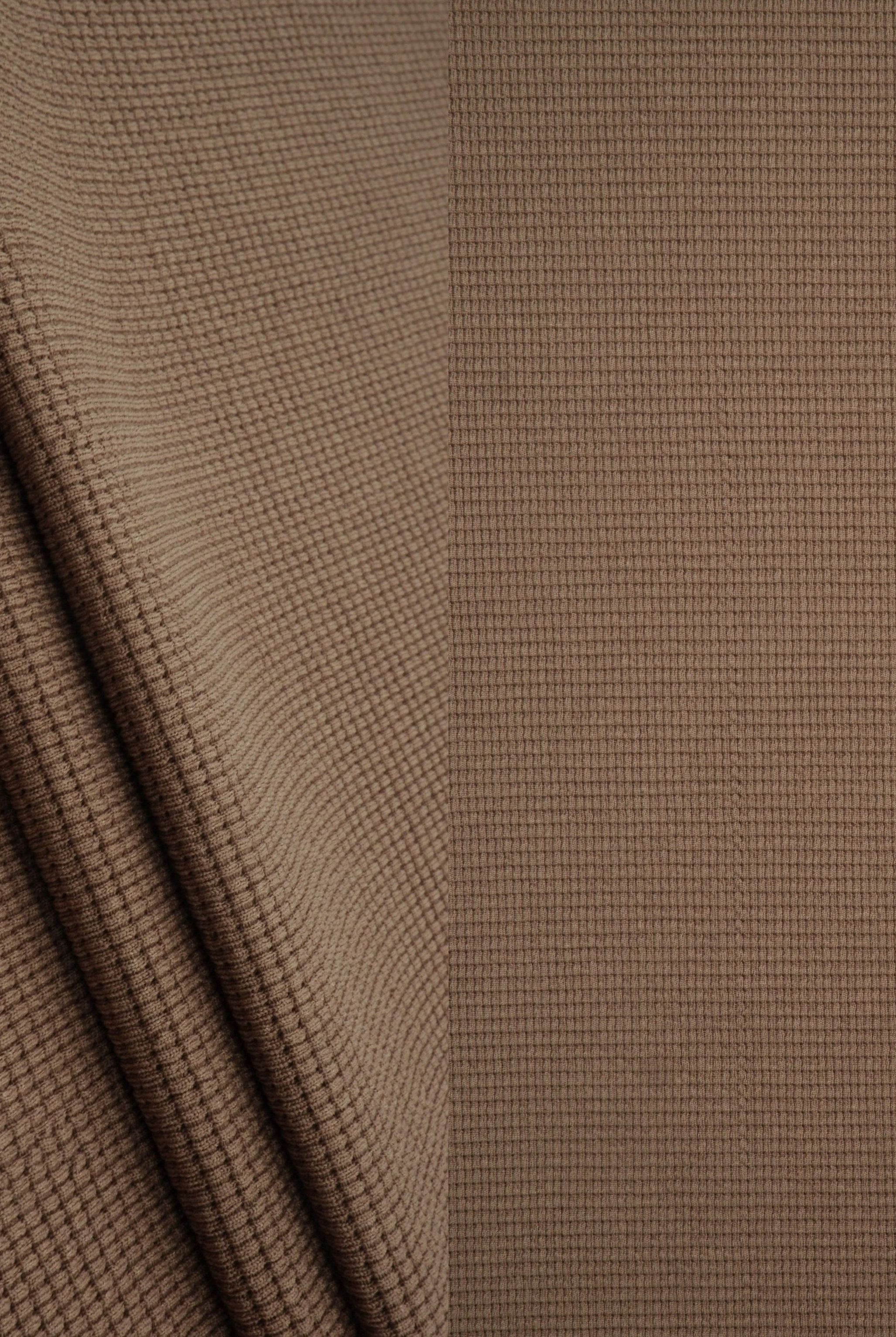 Waffle Double Knit Solid Fabric KNT4667