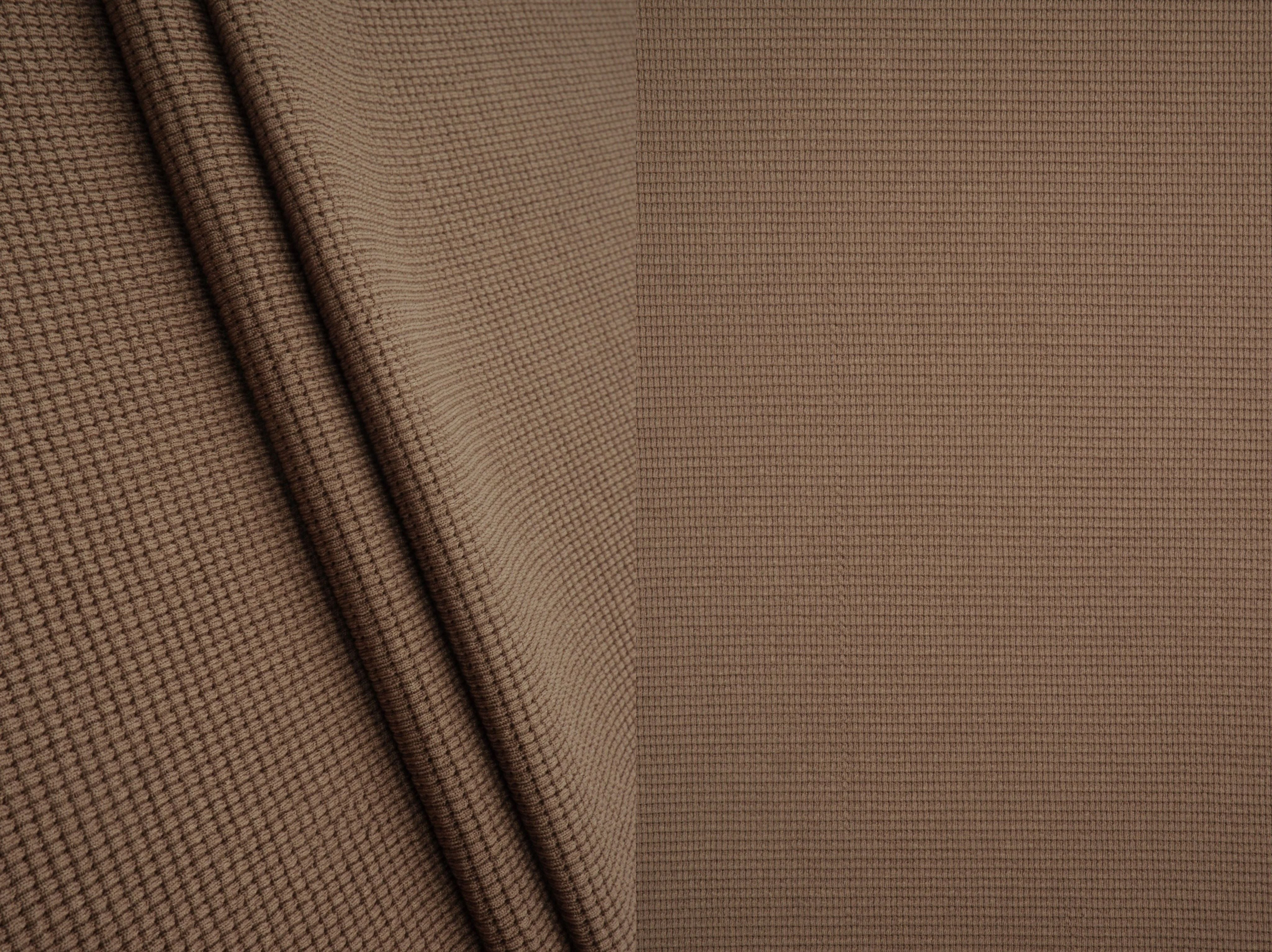 Waffle Double Knit Solid Fabric KNT4667