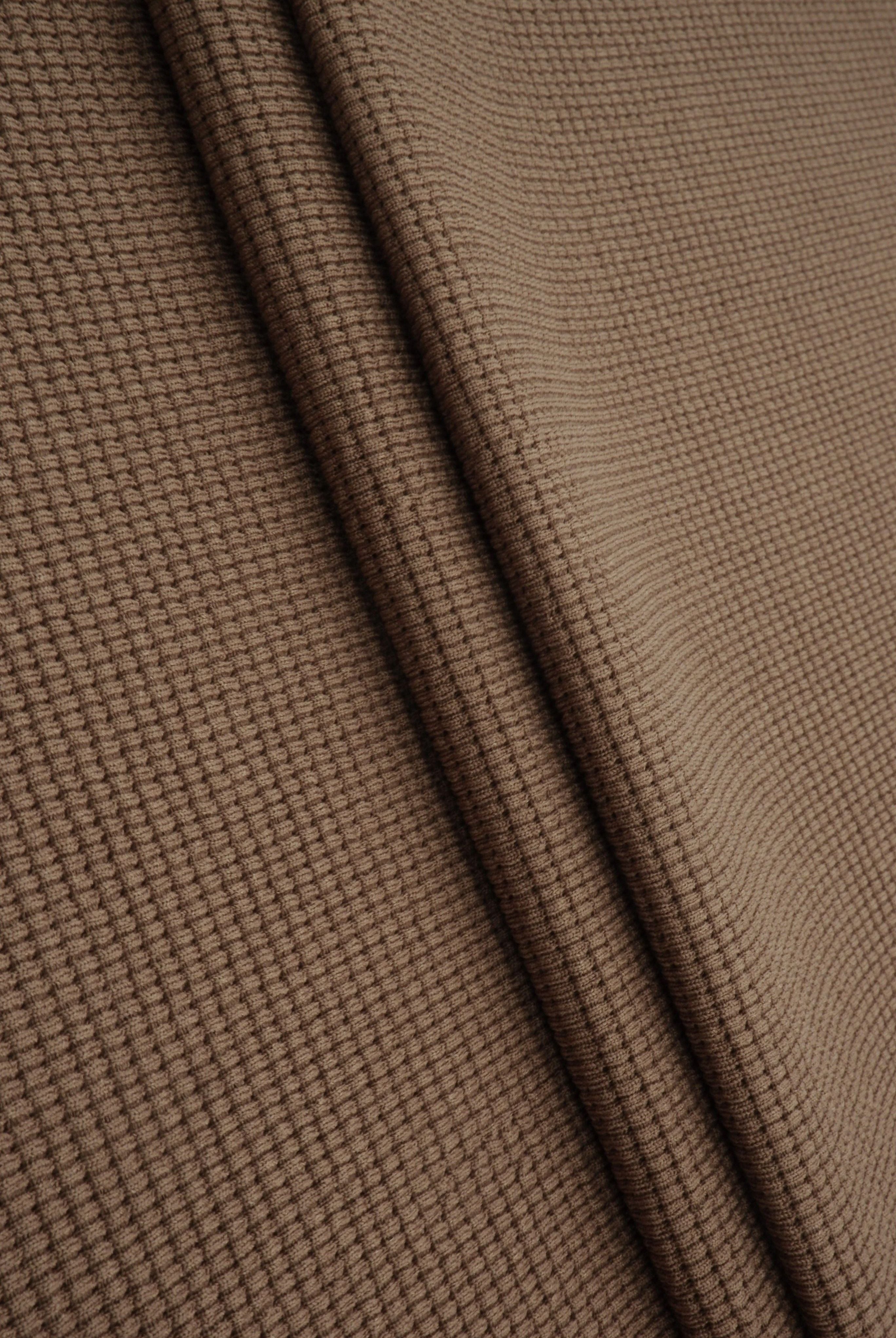 Waffle Double Knit Solid Fabric KNT4667