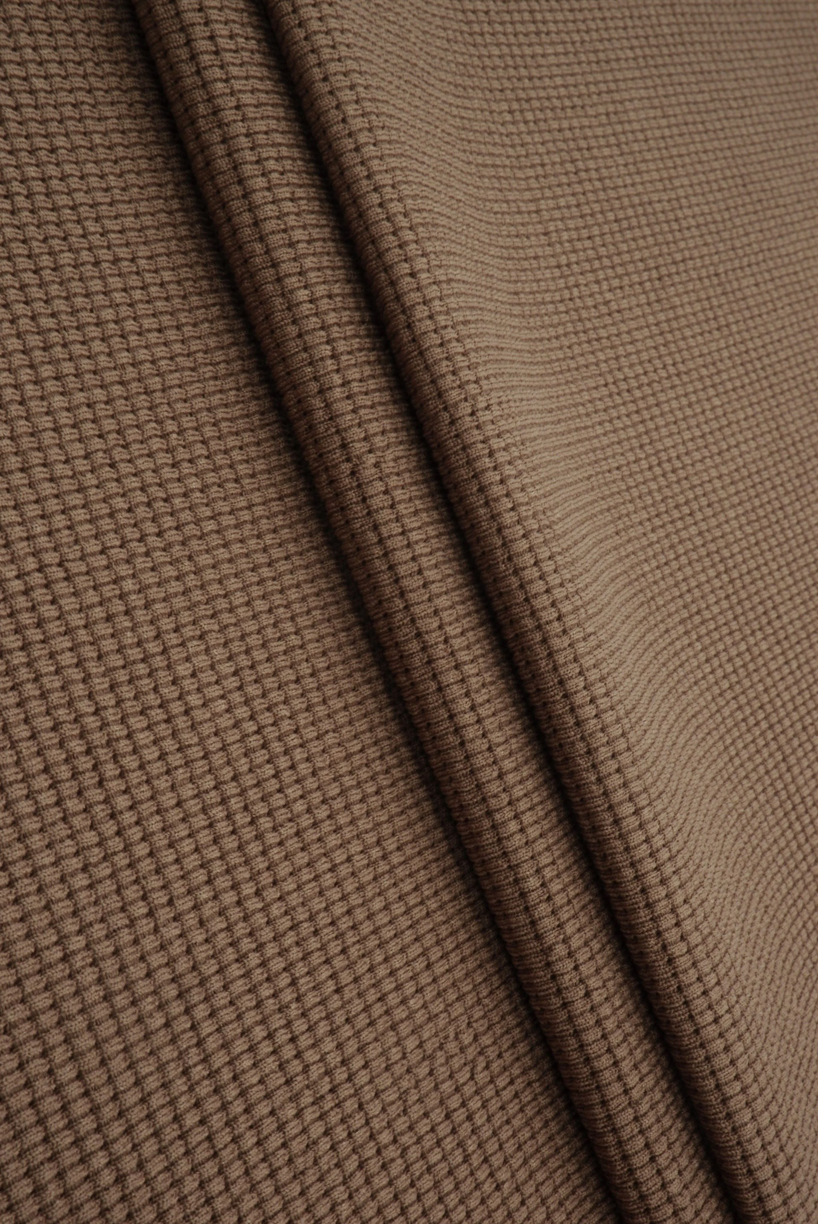 Waffle Double Knit Solid Fabric KNT4667