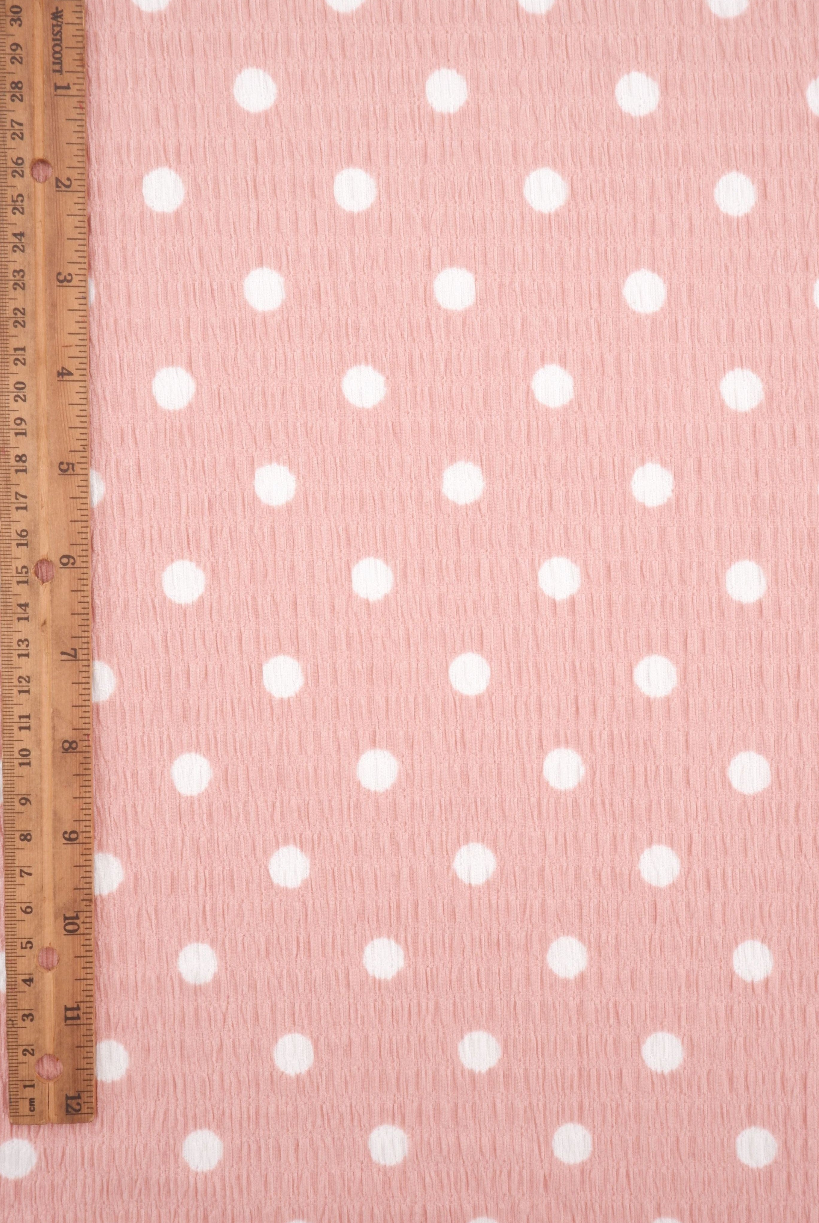 Polka Dot Crinkle Crepe Print Fabric CRP4628-SE90548
