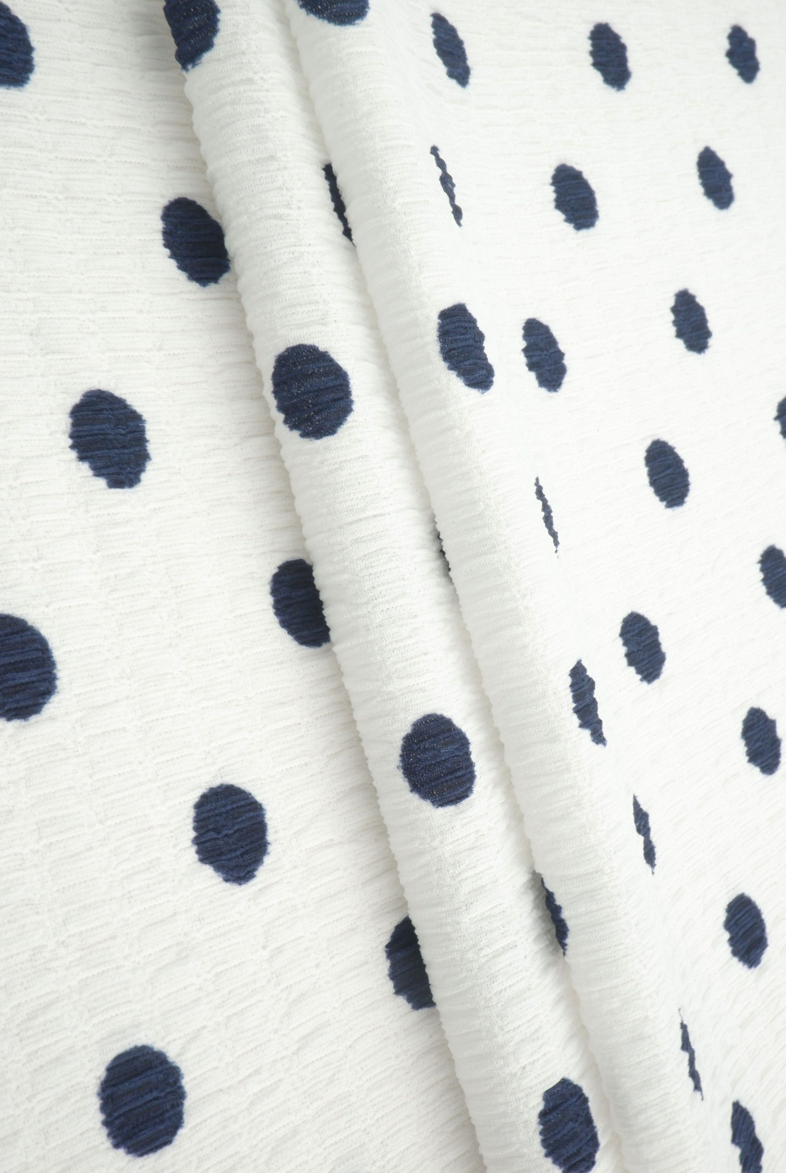 Polka Dot Crinkle Crepe Print Fabric CRP4628-SE90548
