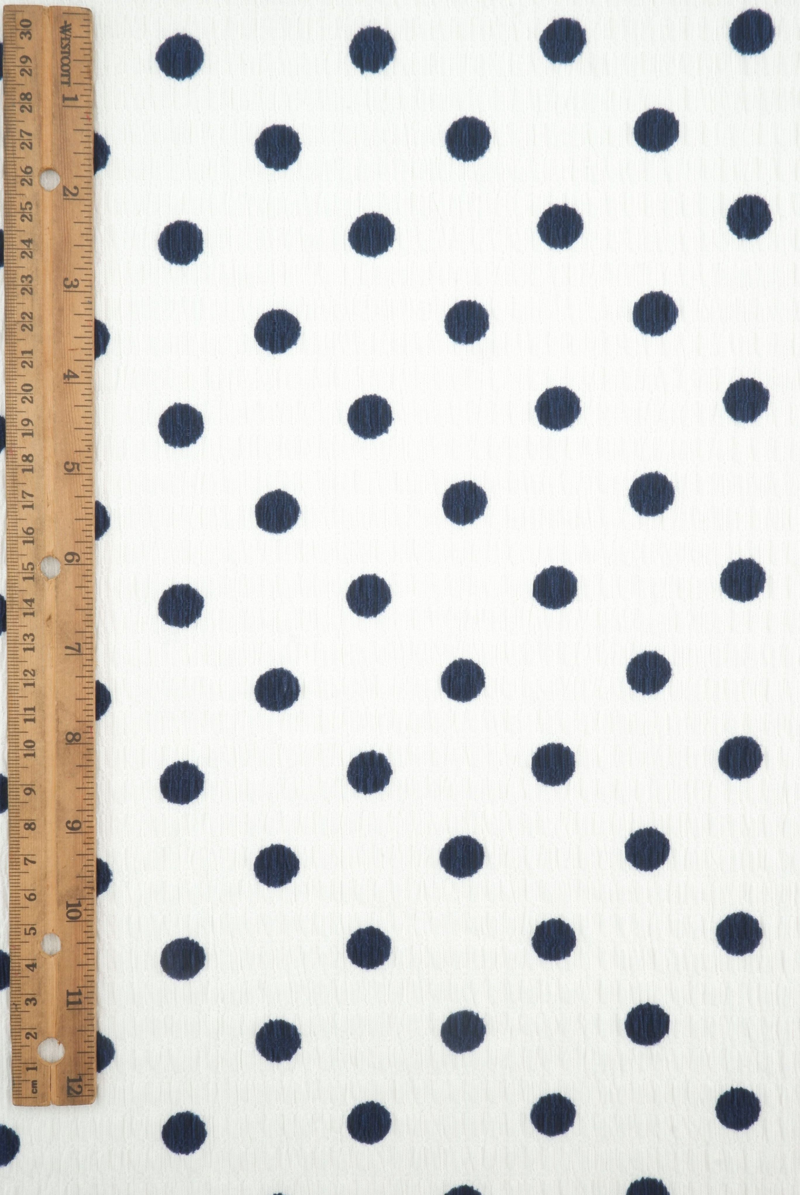 Polka Dot Crinkle Crepe Print Fabric CRP4628-SE90548