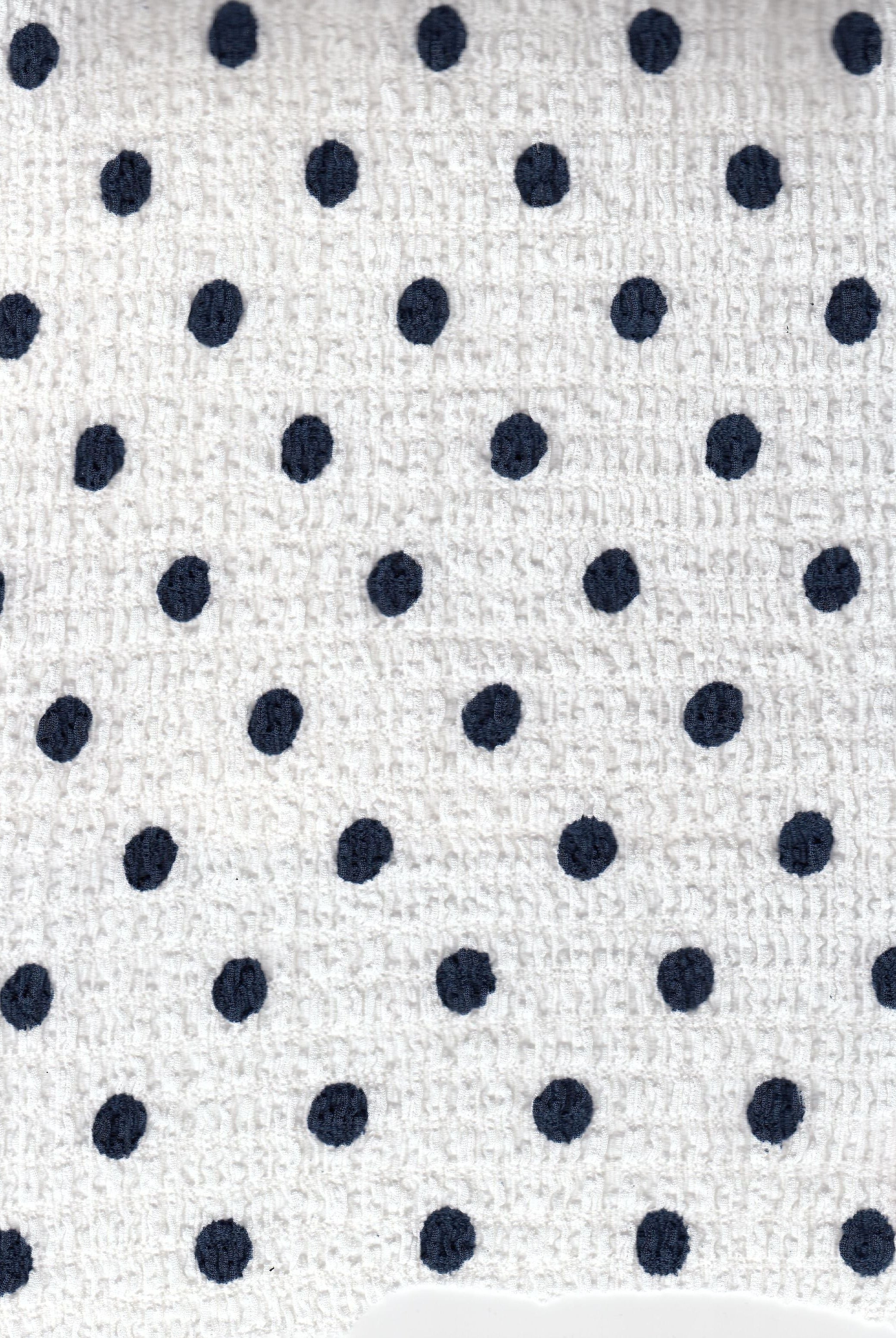 Polka Dot Crinkle Crepe Print Fabric CRP4628-SE90548