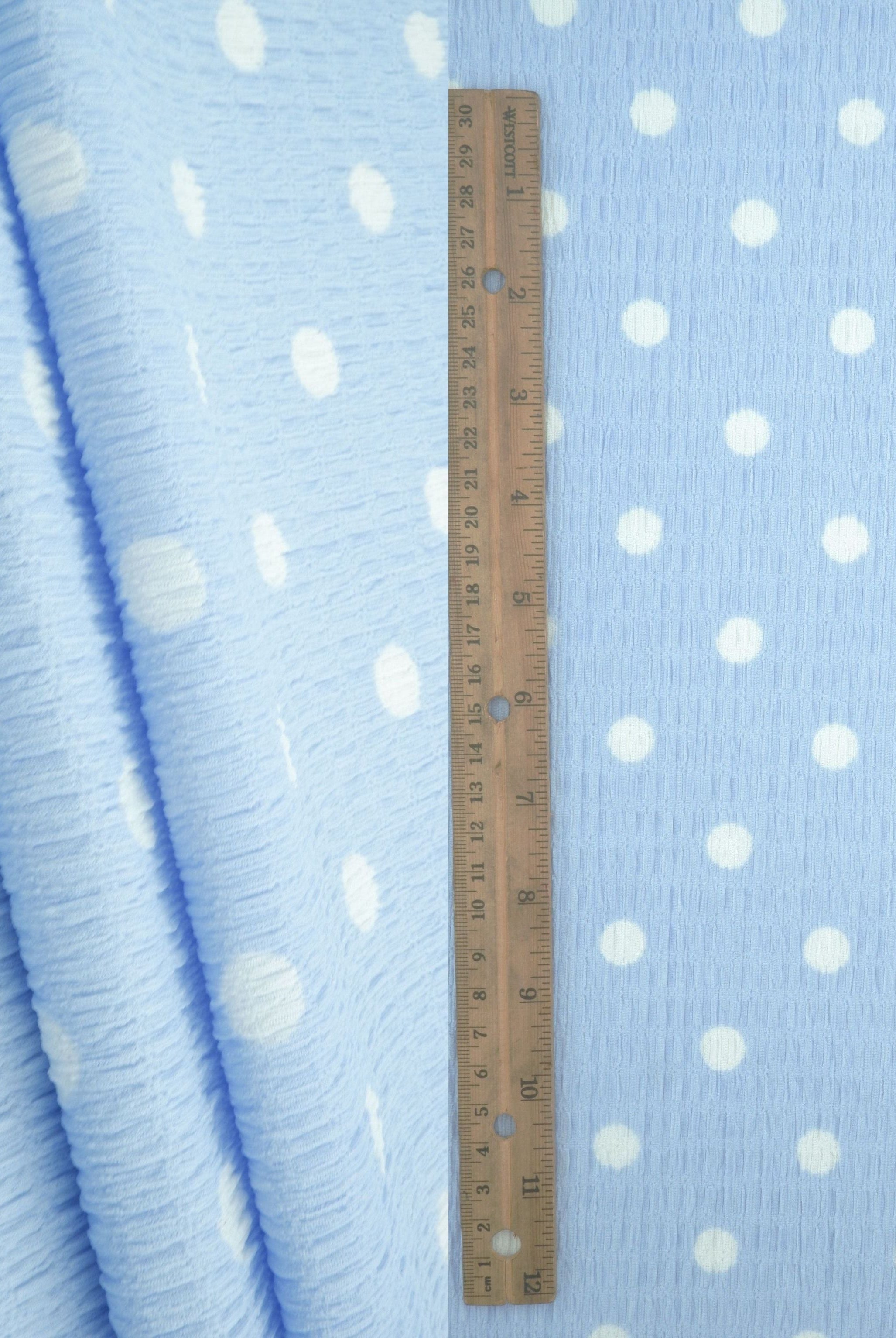Polka Dot Crinkle Crepe Print Fabric CRP4628-SE90548