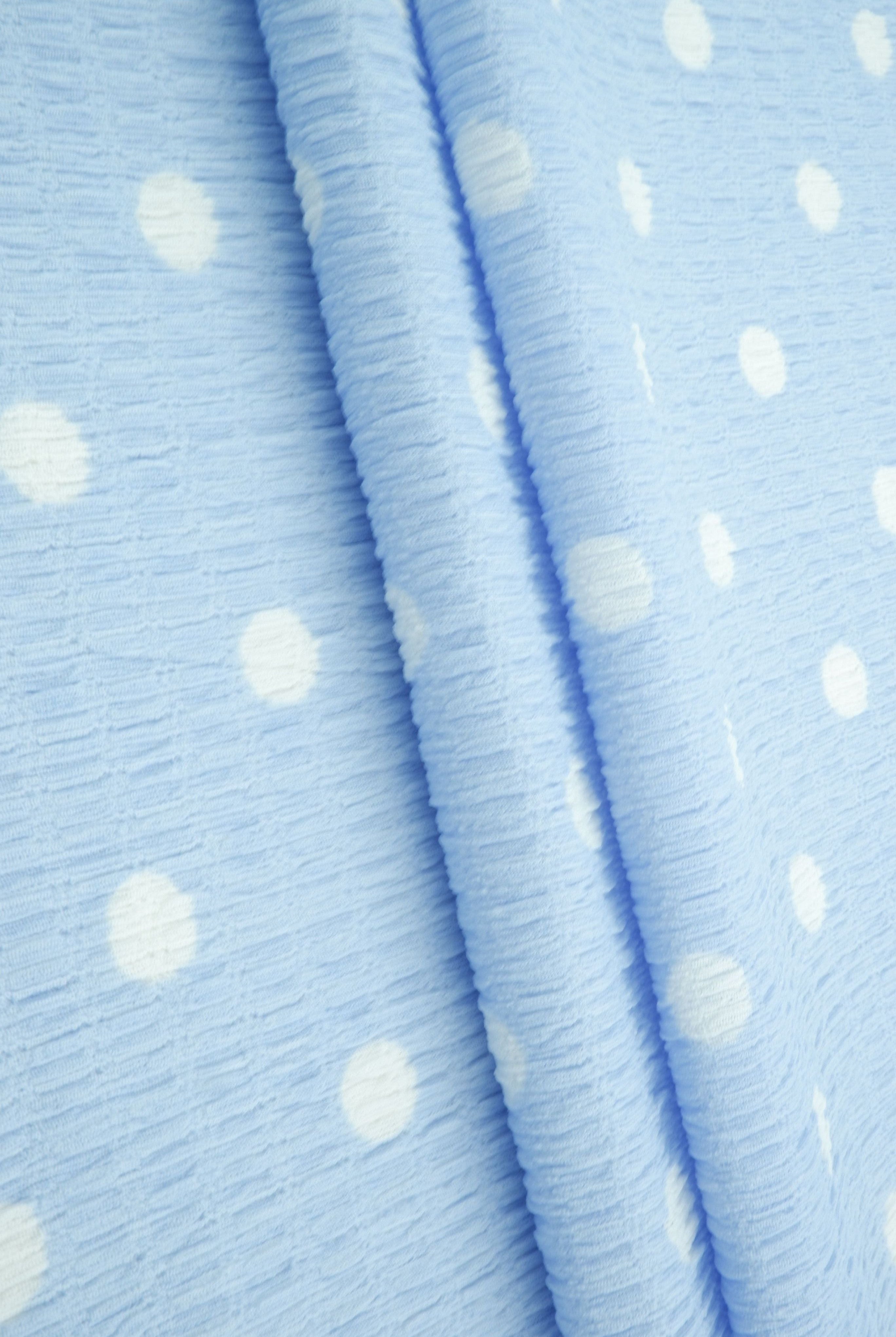 Polka Dot Crinkle Crepe Print Fabric CRP4628-SE90548