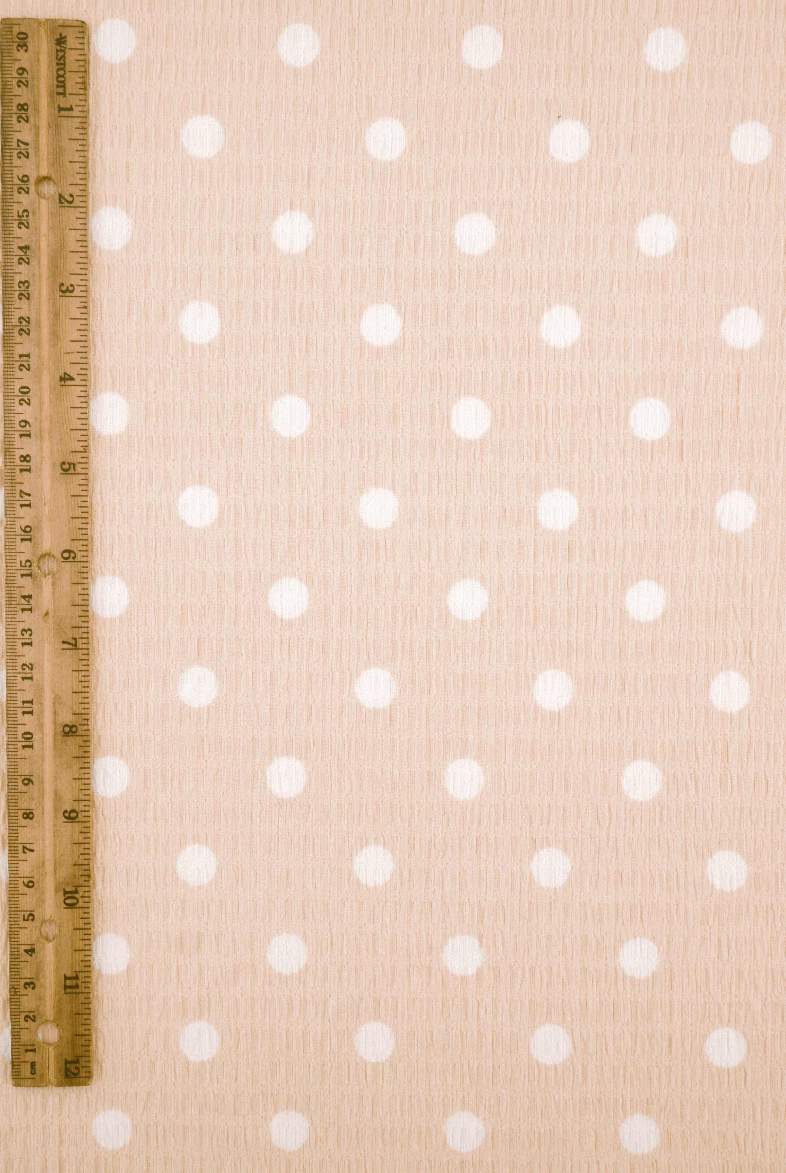 Polka Dot Crinkle Crepe Print Fabric CRP4628-SE90548
