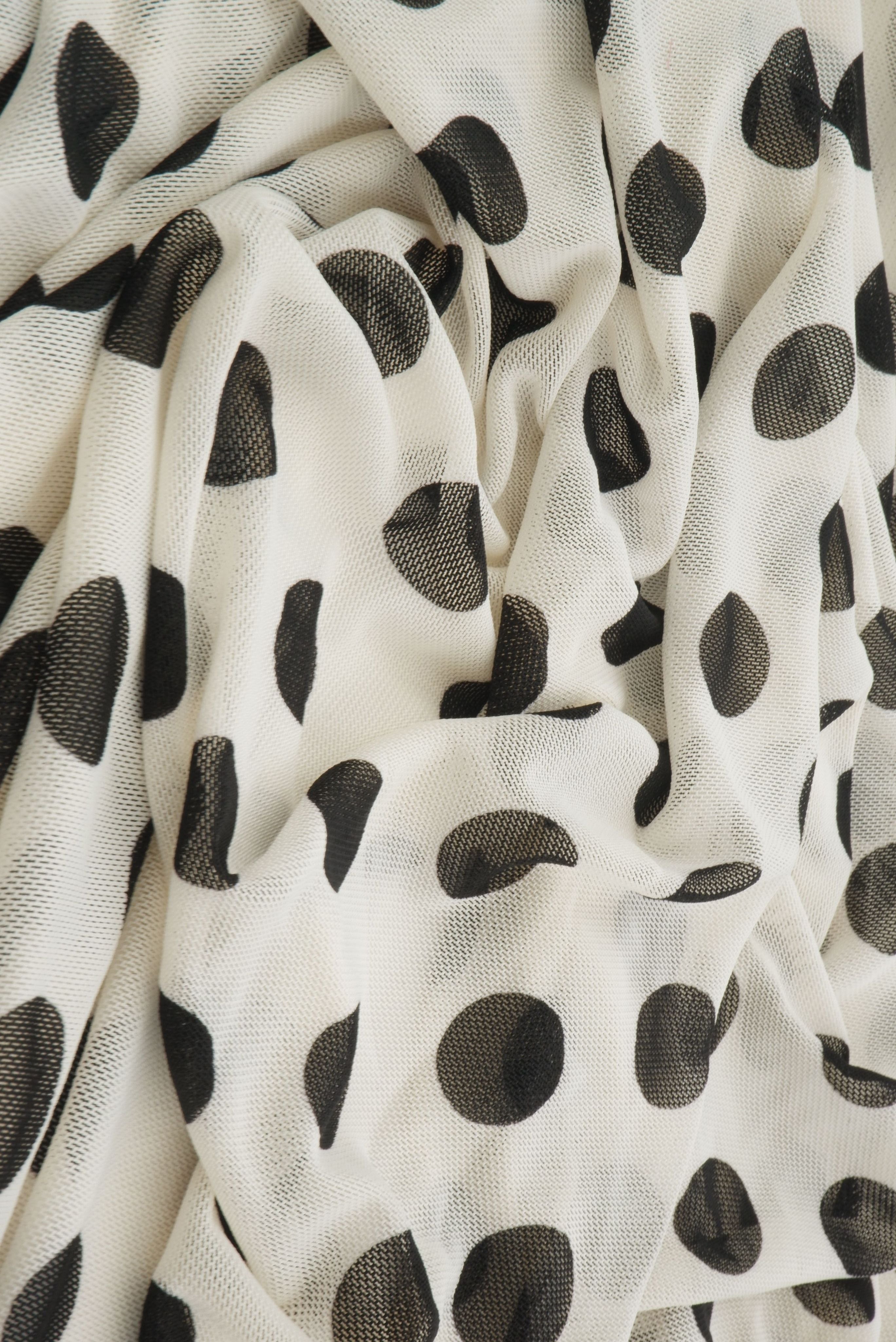 MESH-DU1665 IVORY/BLACK MESH