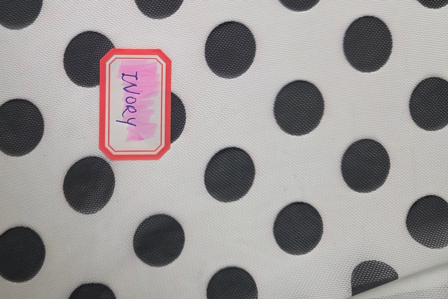 MESH-DU1665 IVORY/BLACK MESH