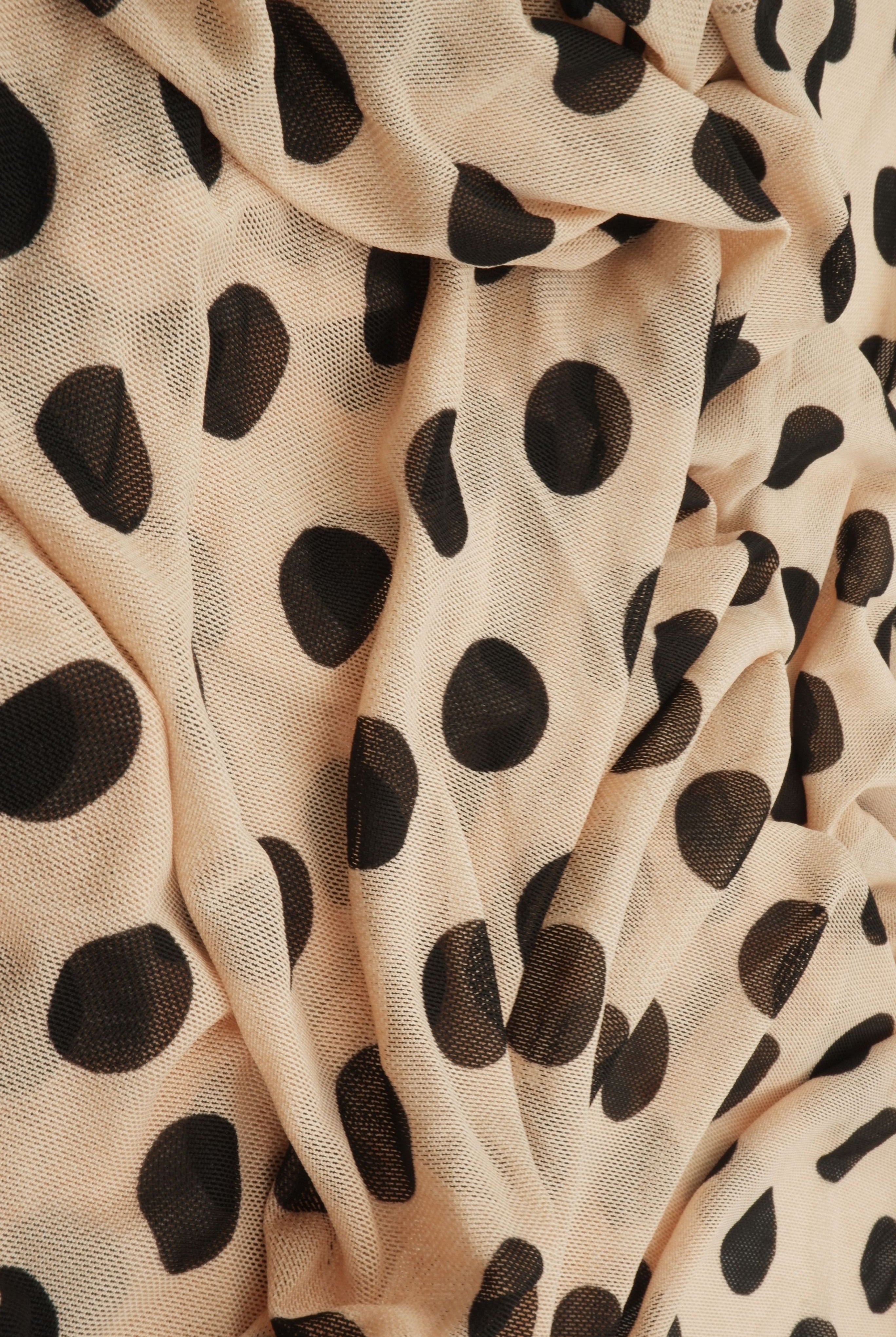 Polka Dot Mesh Print MESH-DU1665