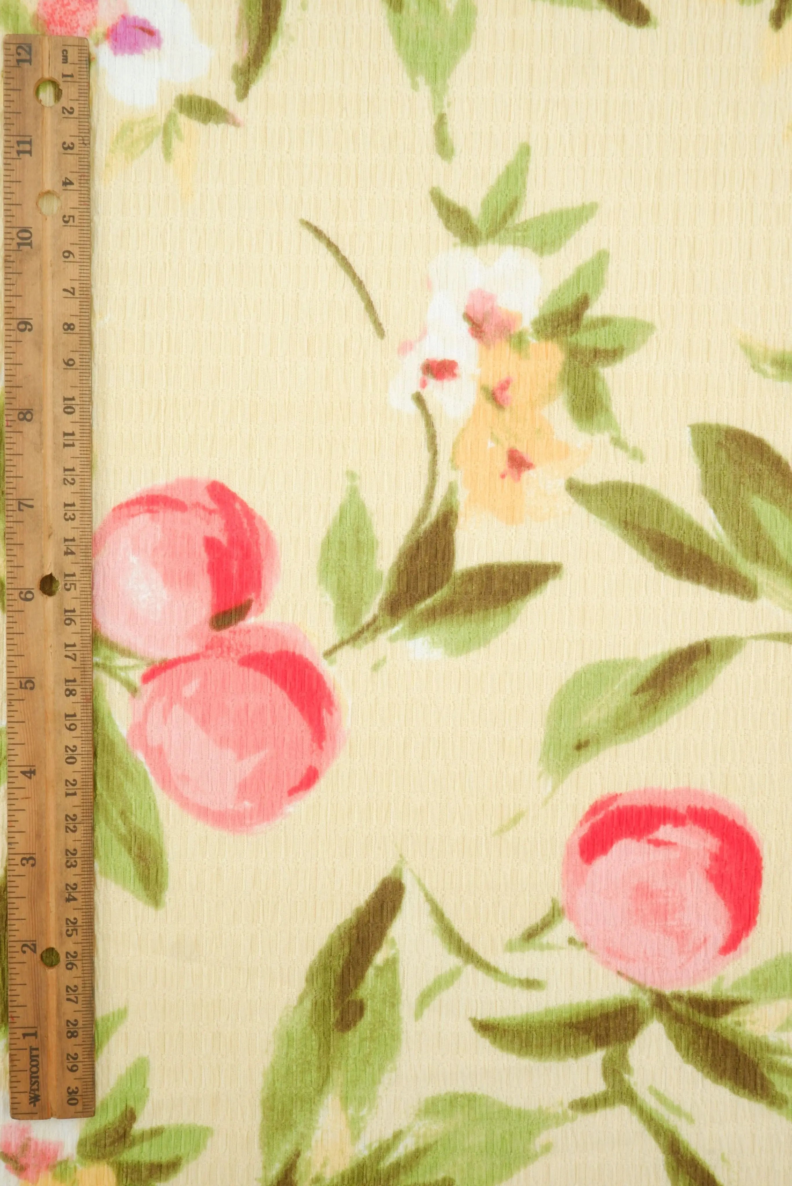 Fruit Orange Crinkle Crepe Print Fabric CRP4628-MS11603