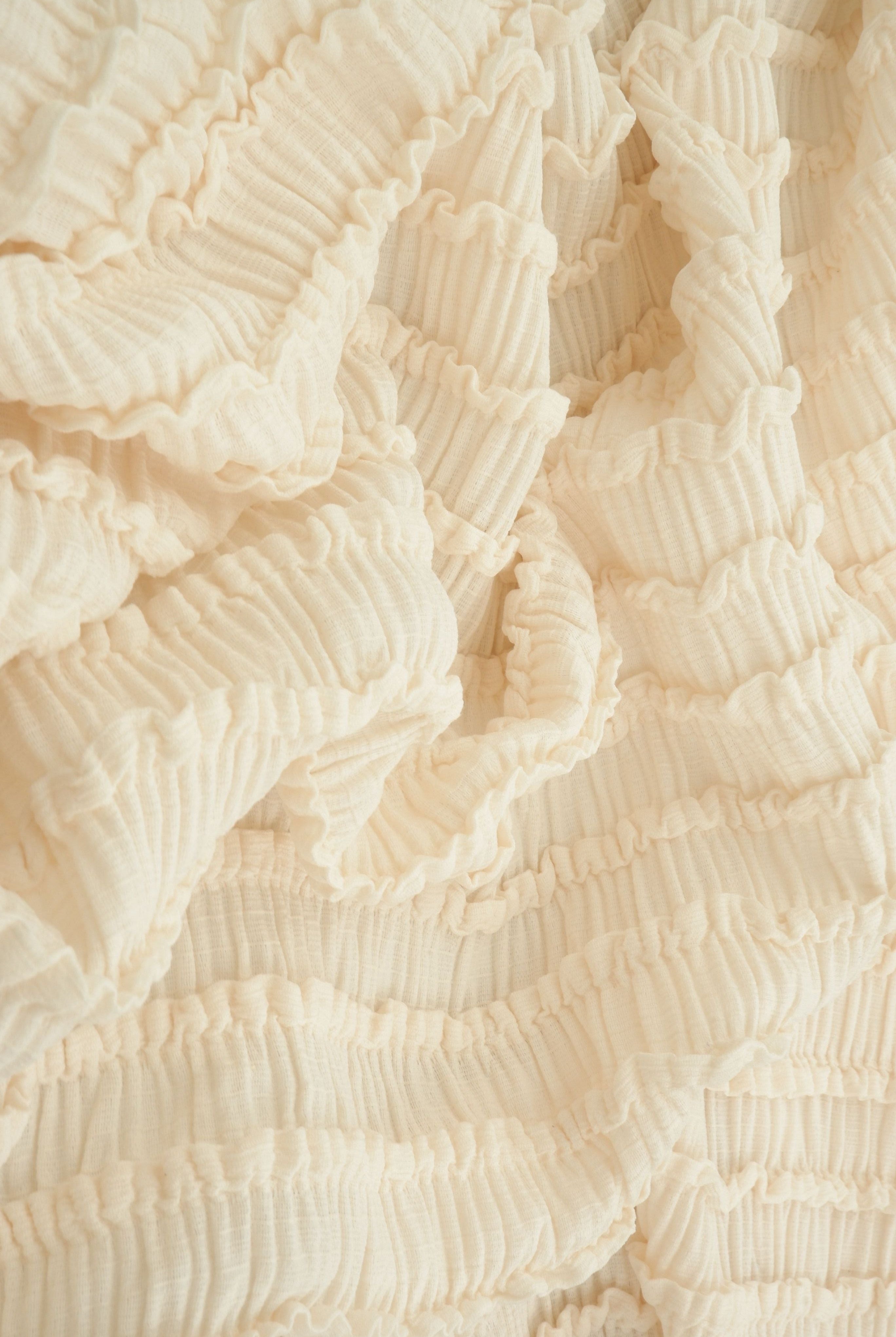 Cloud Crinkle Jacquard Knit Fabric KNT4668
