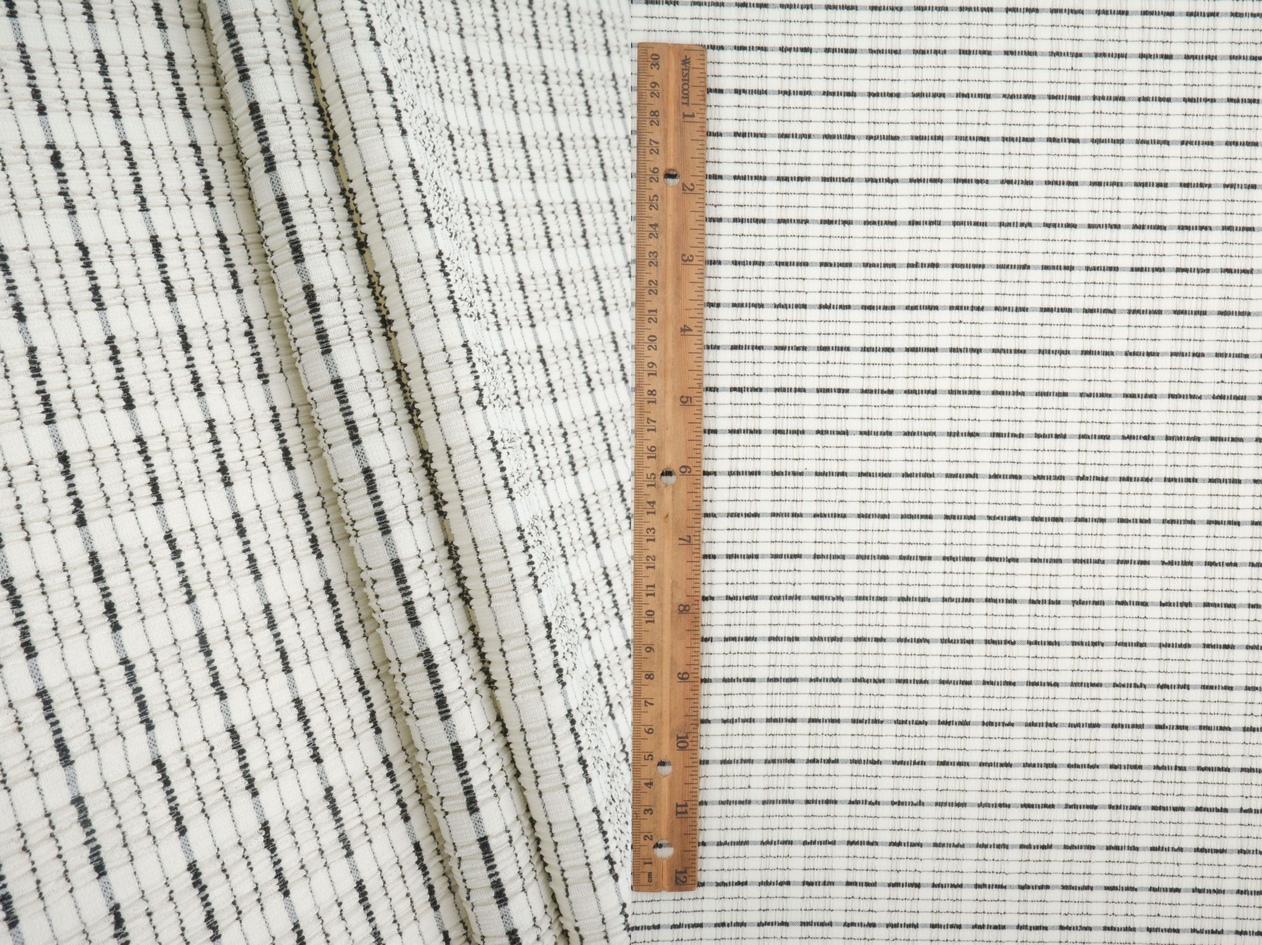 Cloudberry Check Jacquard Knit Fabric CRP4669