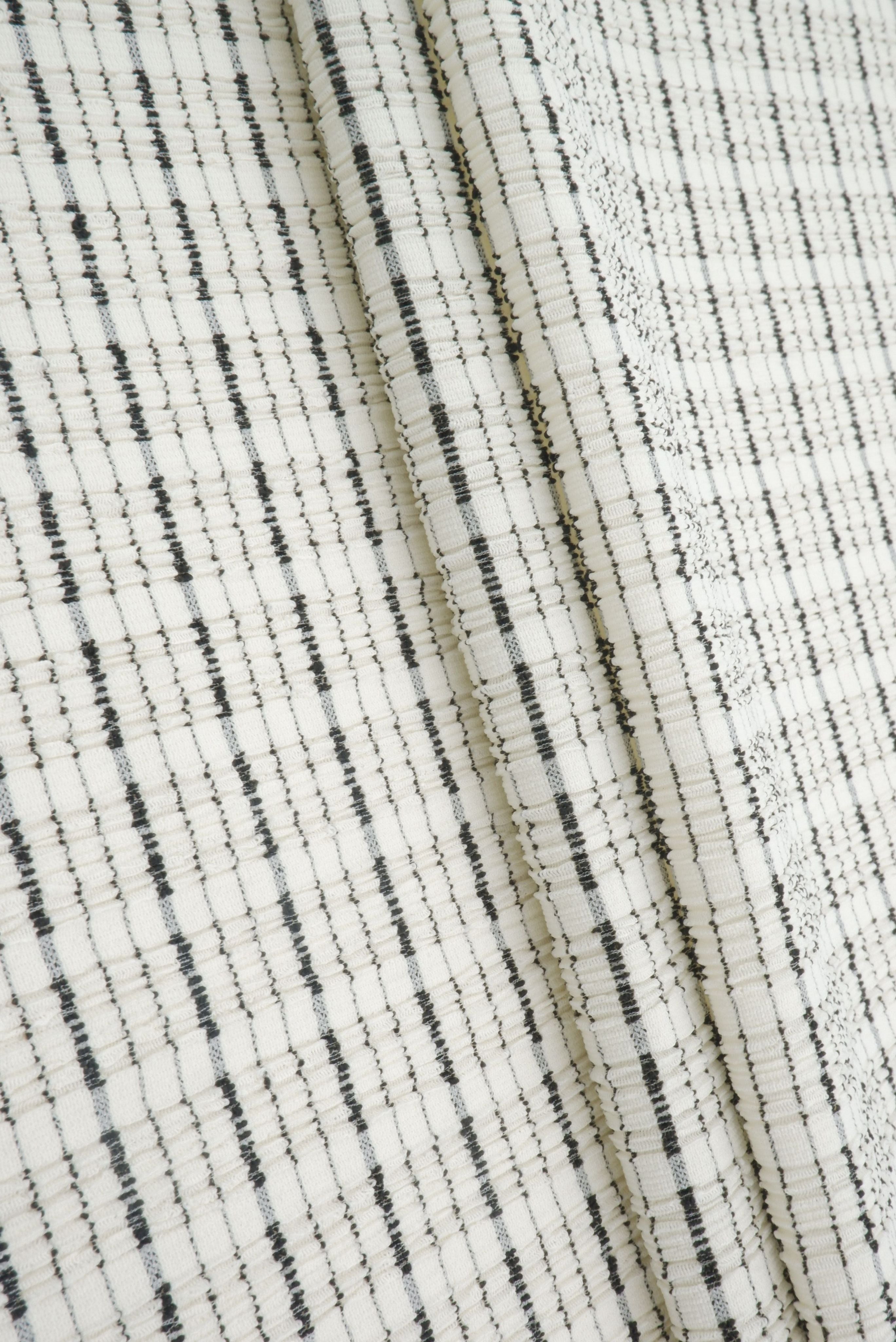 Cloudberry Check Jacquard Knit Fabric CRP4669