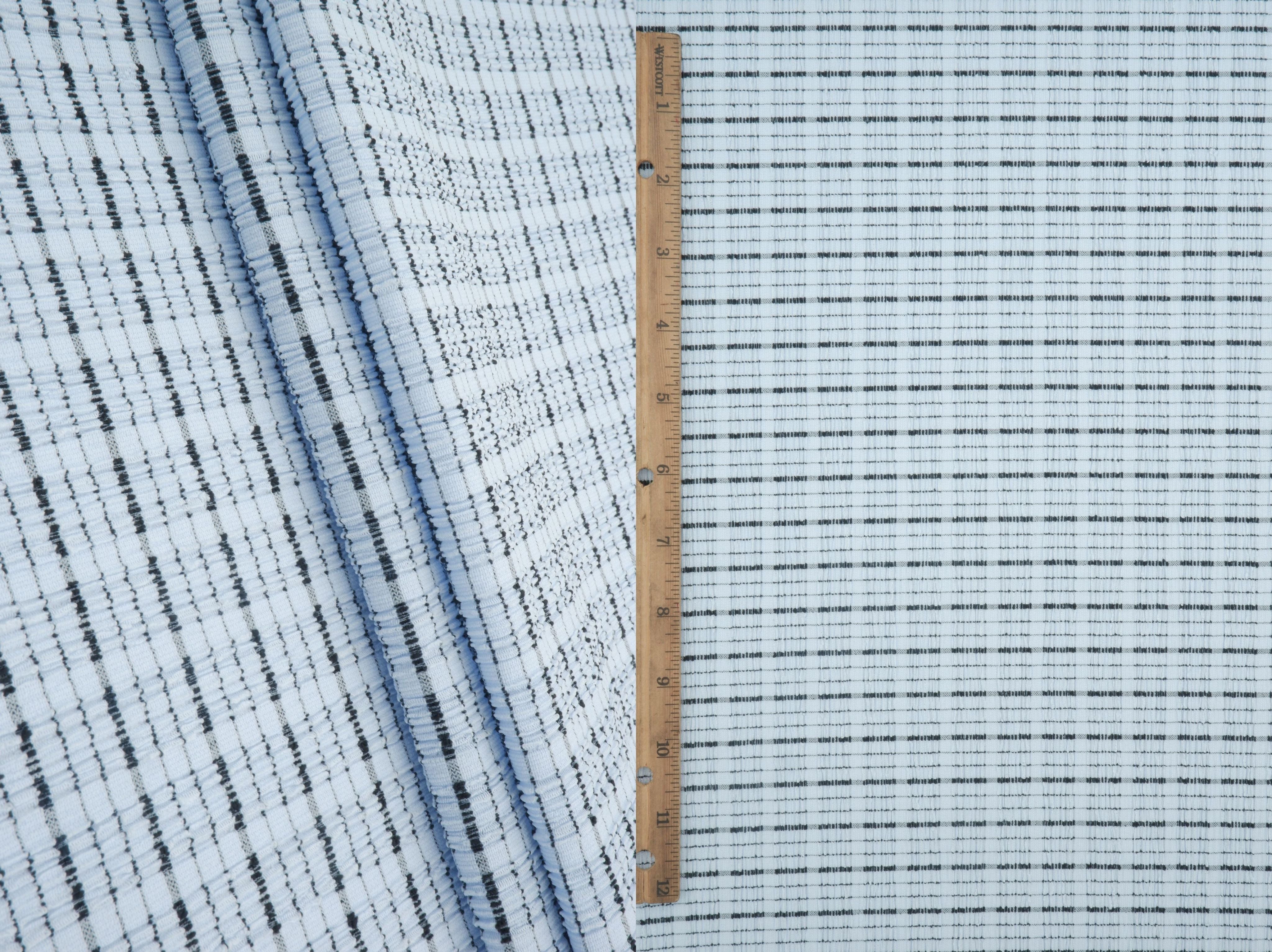 Cloudberry Check Jacquard Knit Fabric CRP4669