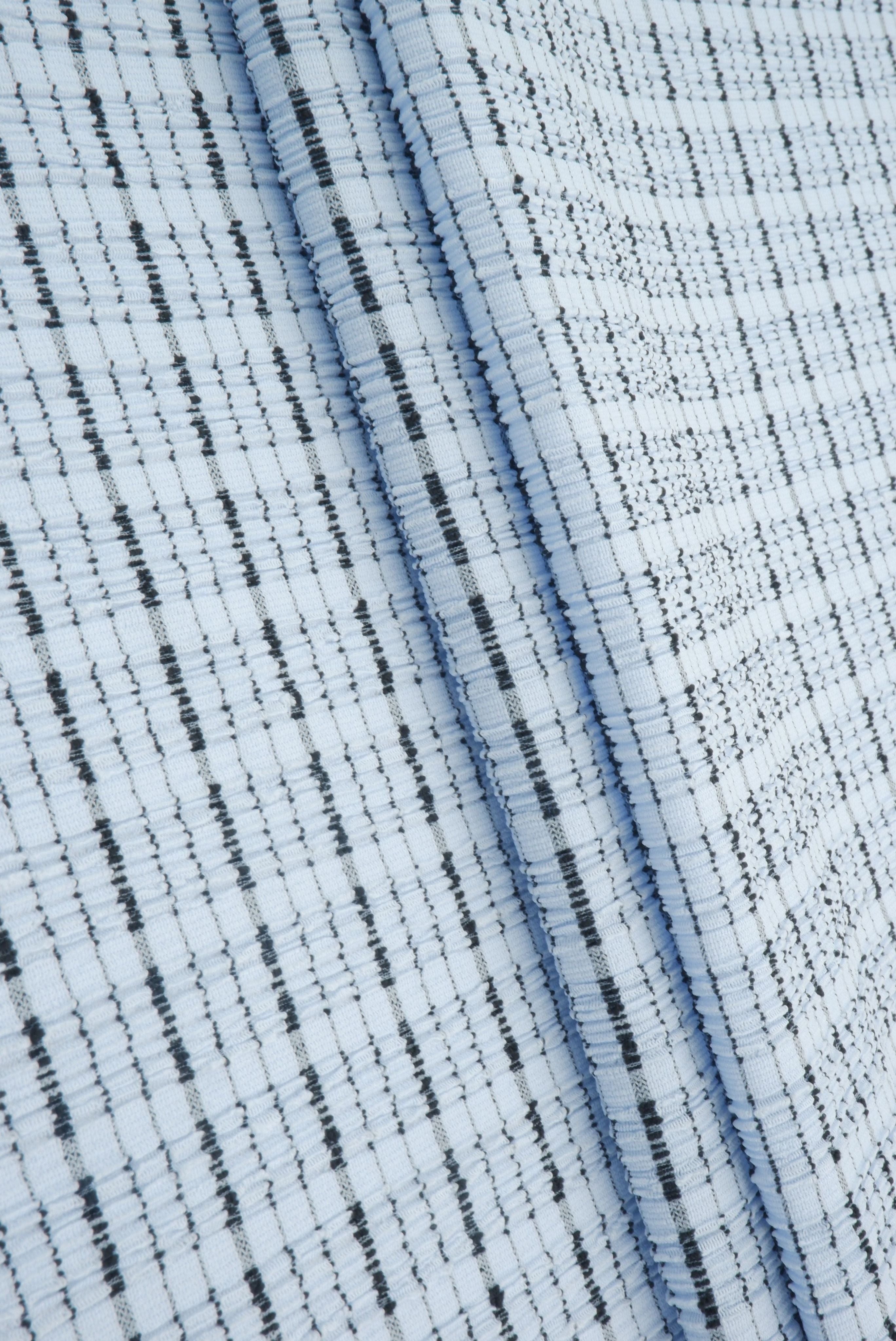 Cloudberry Check Jacquard Knit Fabric CRP4669