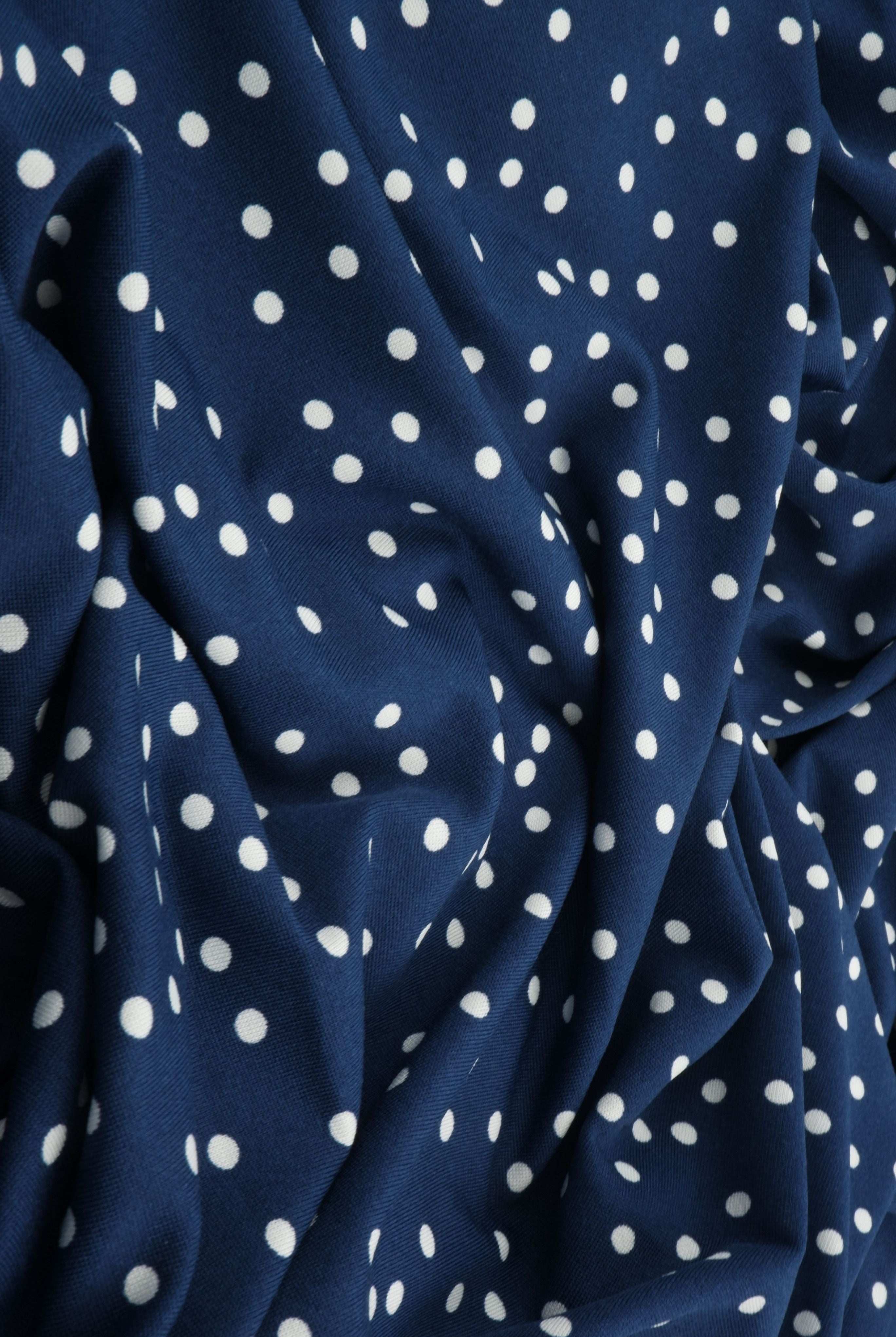 DTY Micro Polka Dot Print Knit Fabric KNT4498-DU1952