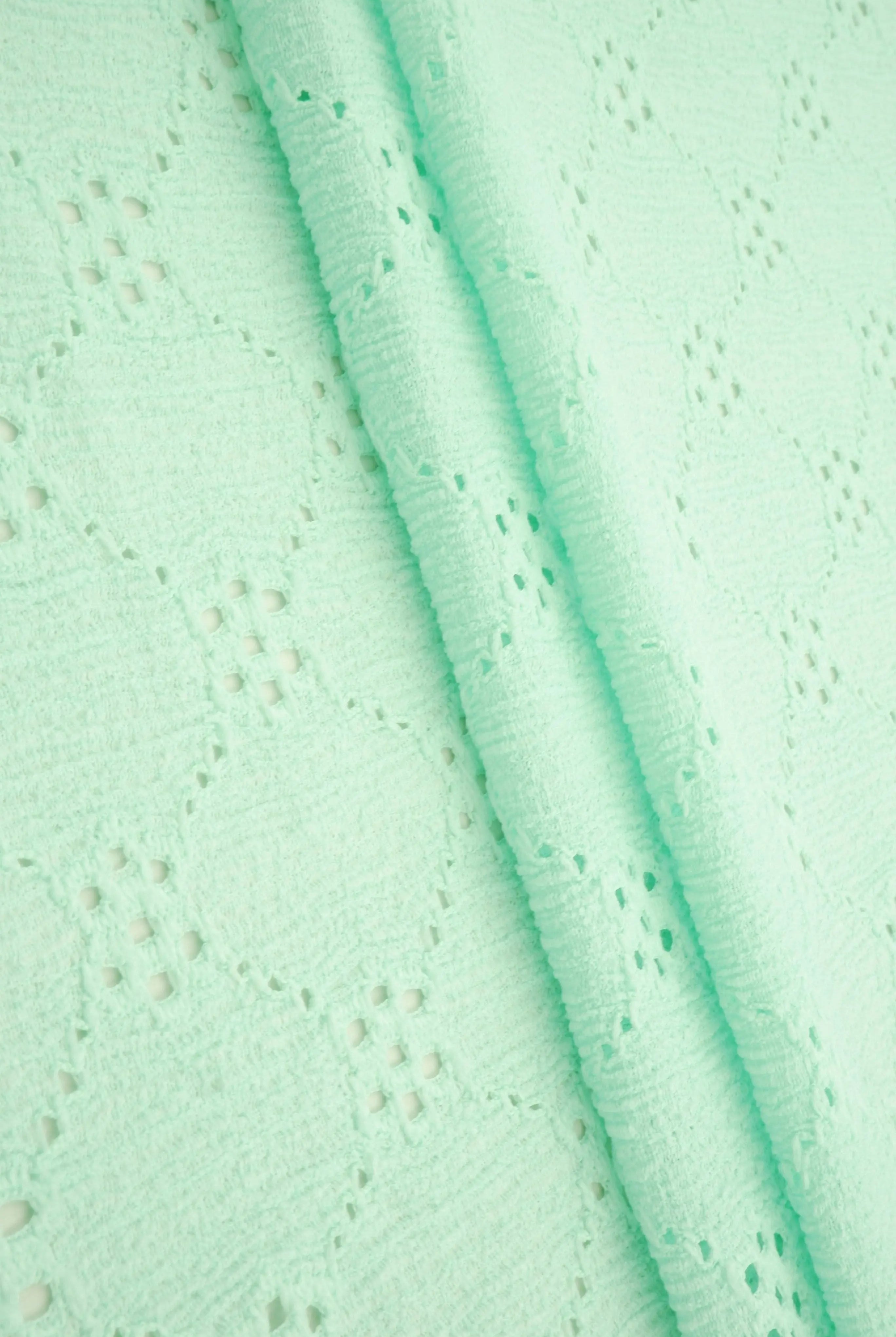 LACE4556 MINT BLOUSE BOTTOMS CAMI DRESS EYELET FLORAL GEO FLOWER LACE OUTERWEAR PANTS POLYESTER SKIRTS SOLID SPANDEX T-SHIRT TOPS TUNICS