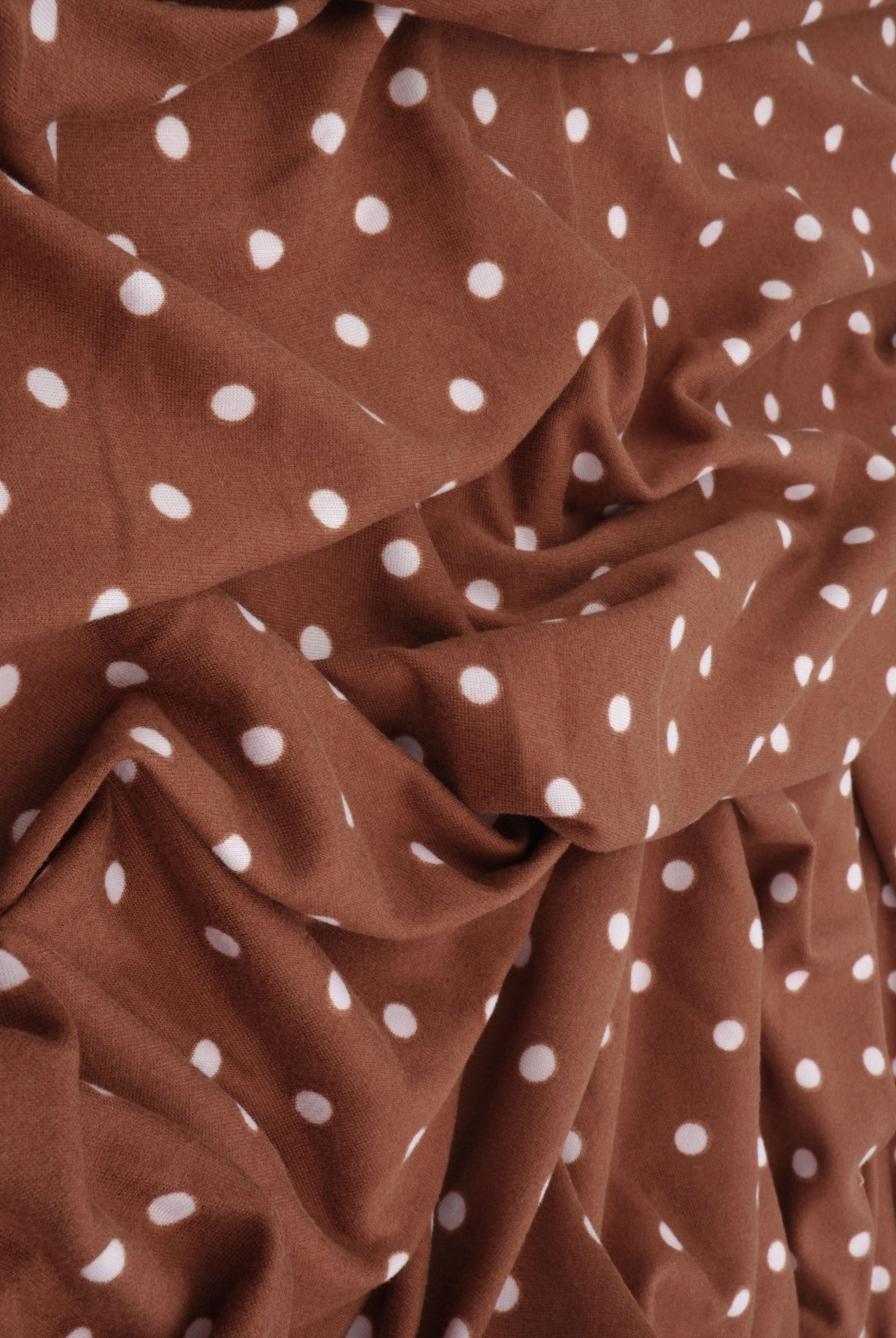 DTY Brushed Polka Dot Digital Print Knit KNT4520-MS11654