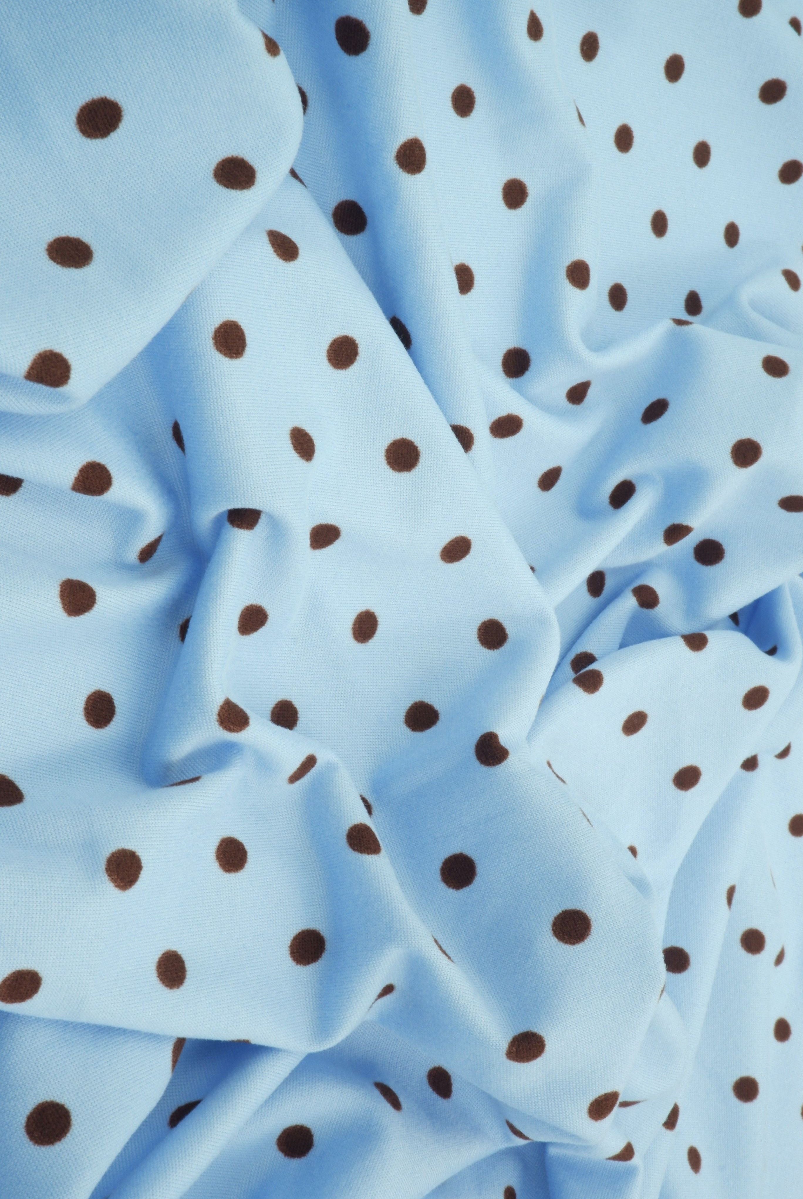 DTY Brushed Polka Dot Digital Print Knit KNT4520-MS11654