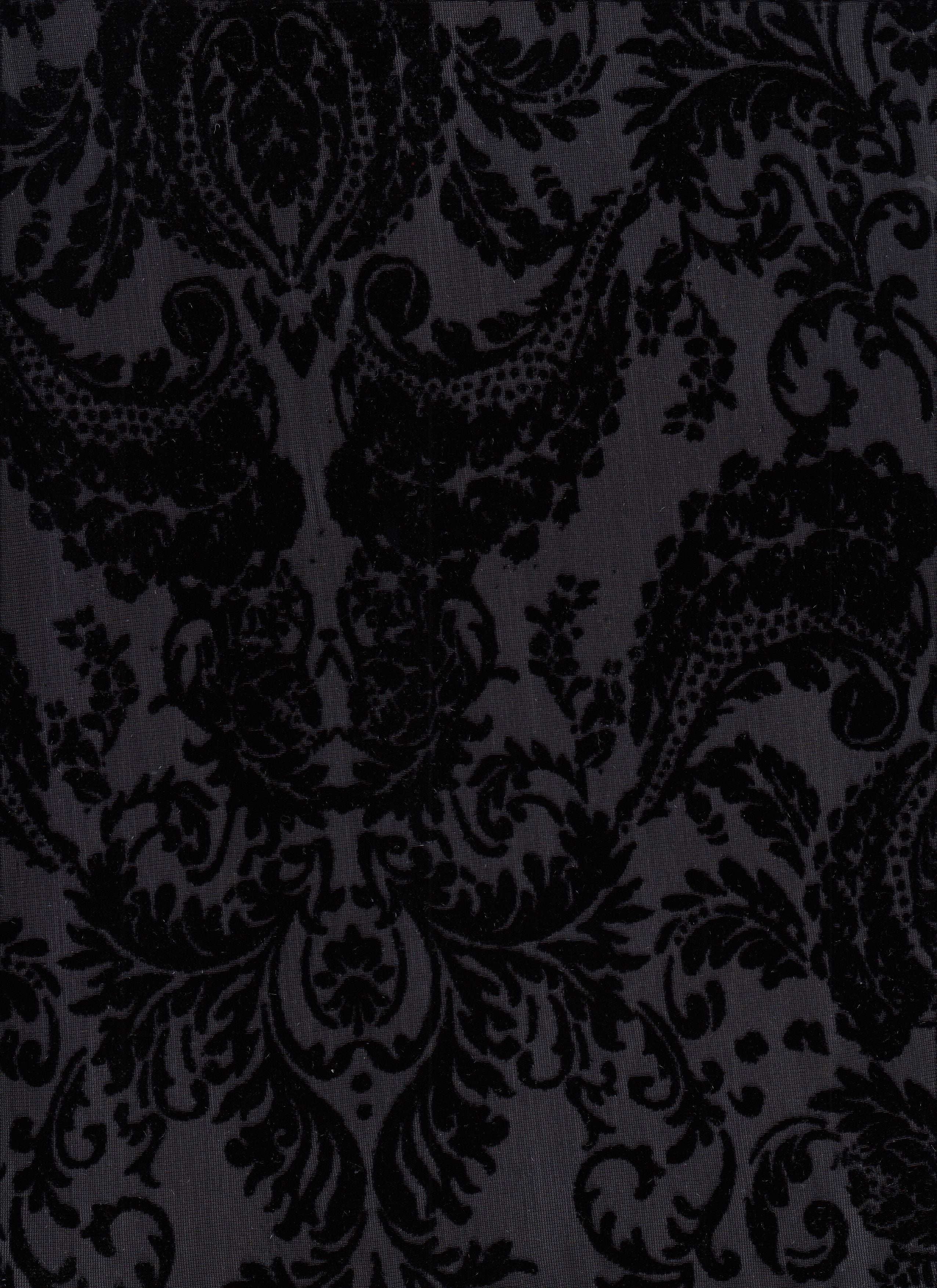 Damask Wallpaper Velvet Burnout Knit Fabric KNT3869-MS11379