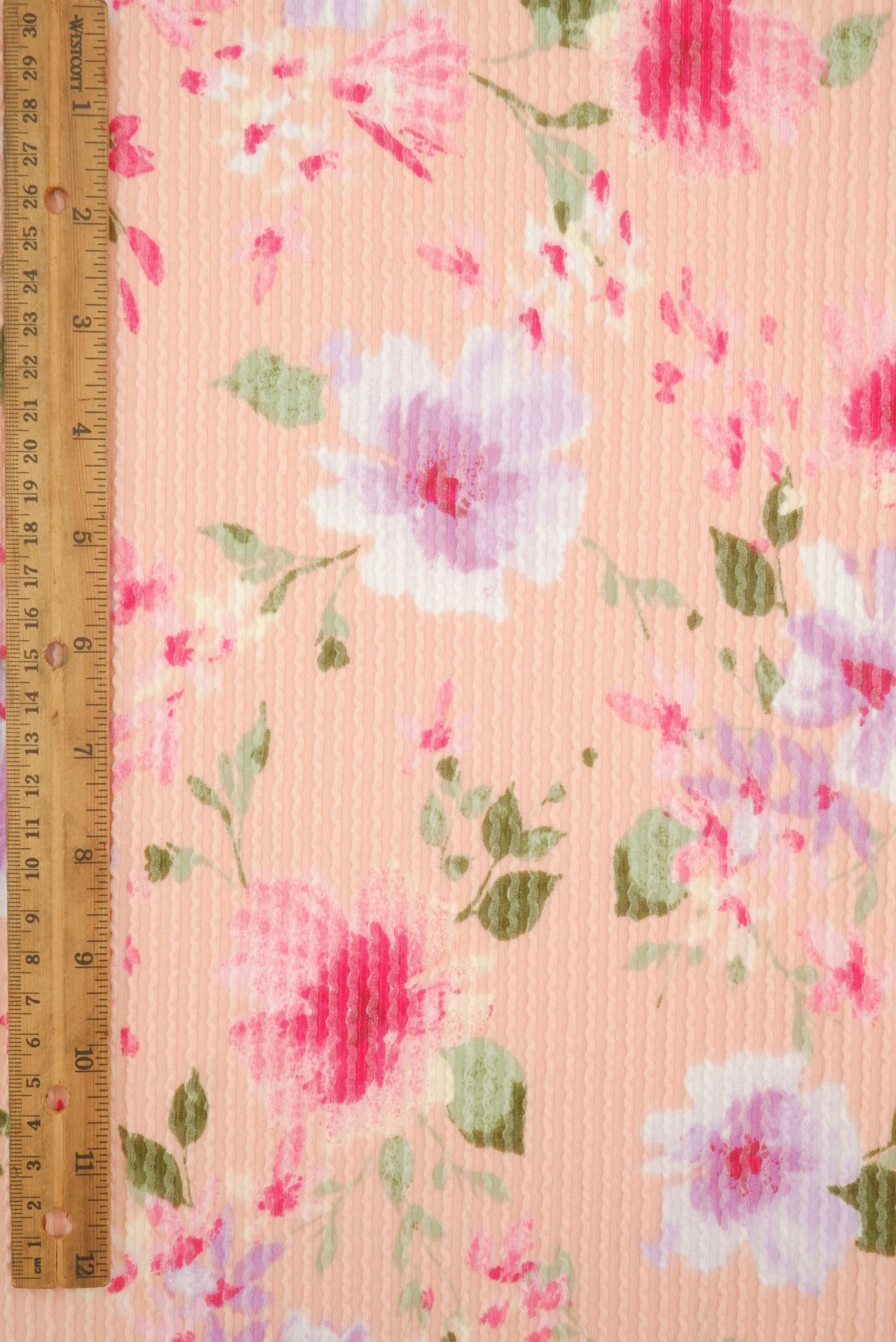 Floral Print Double Knit KNT4463-MS11657