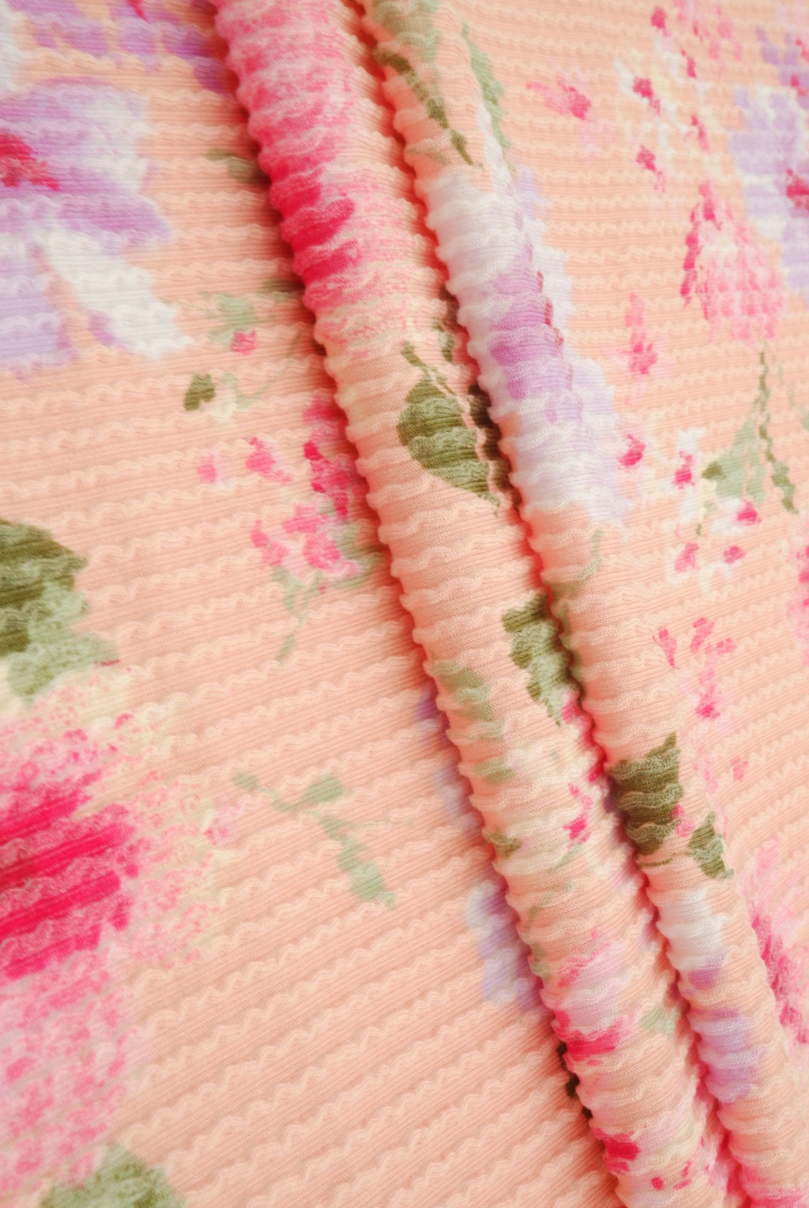 Floral Print Double Knit KNT4463-MS11657