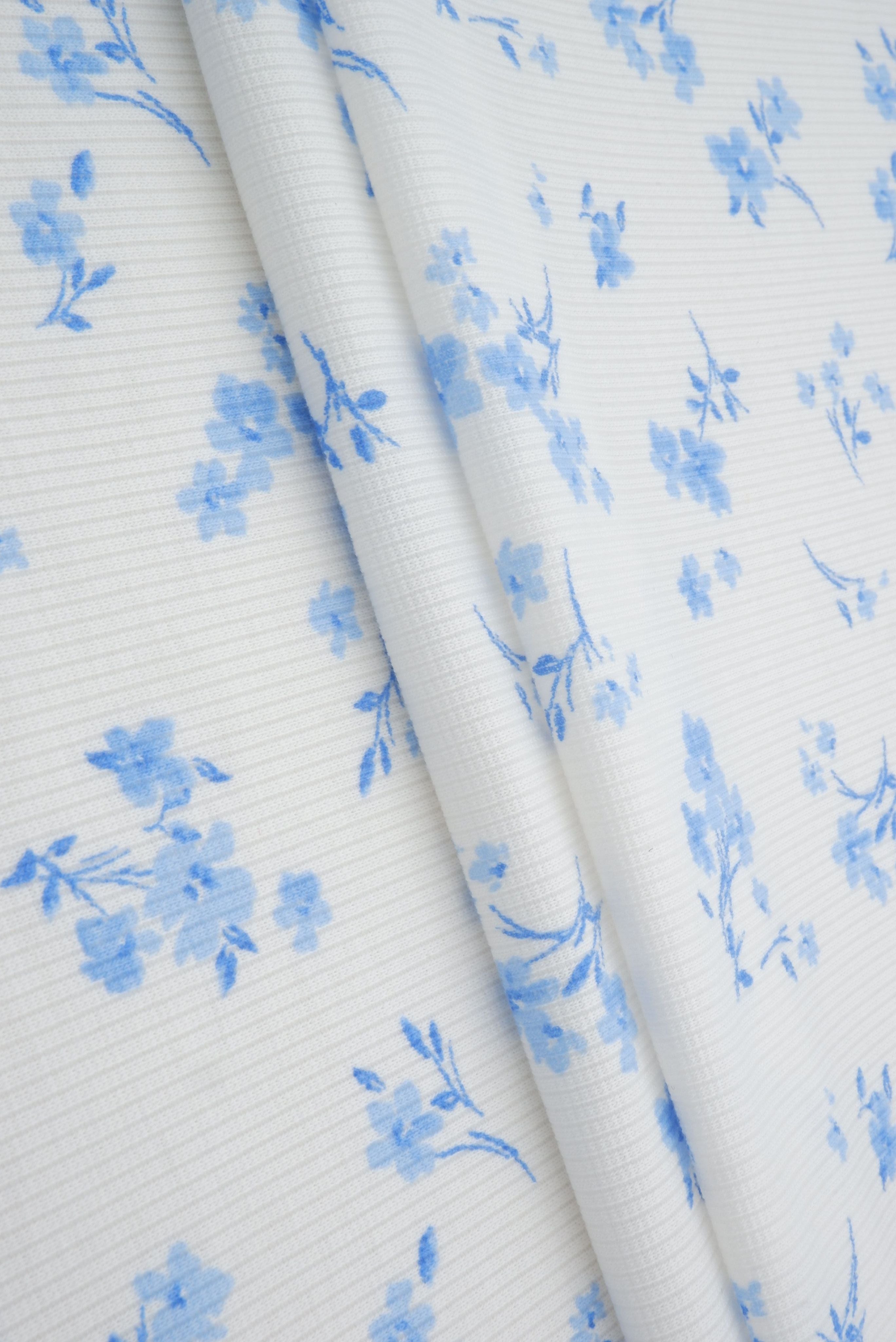 Ditsy Floral 2x2 Rib Knit KNT4645-MS01216