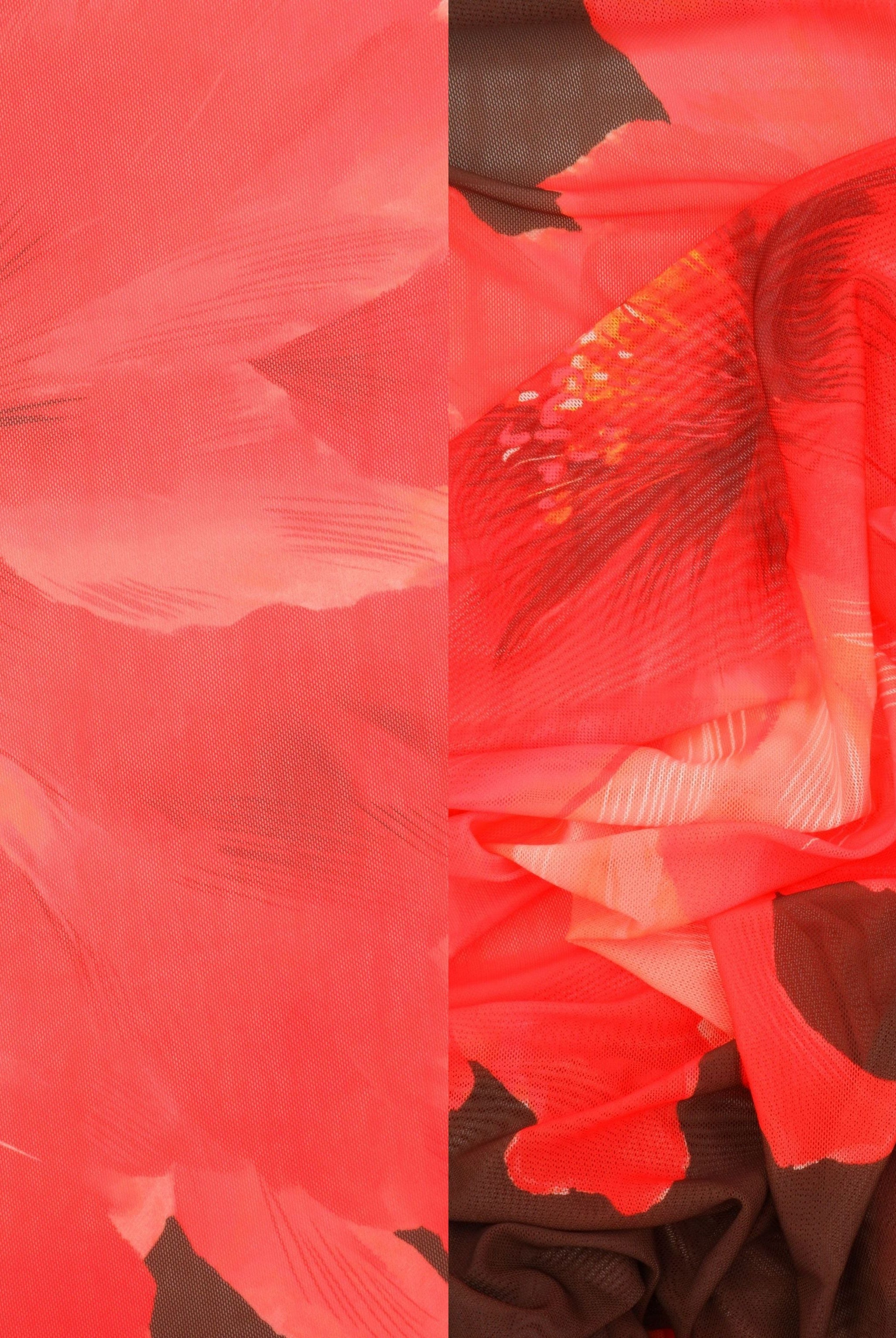 Digital Floral Print Mesh DMESH-MS11677