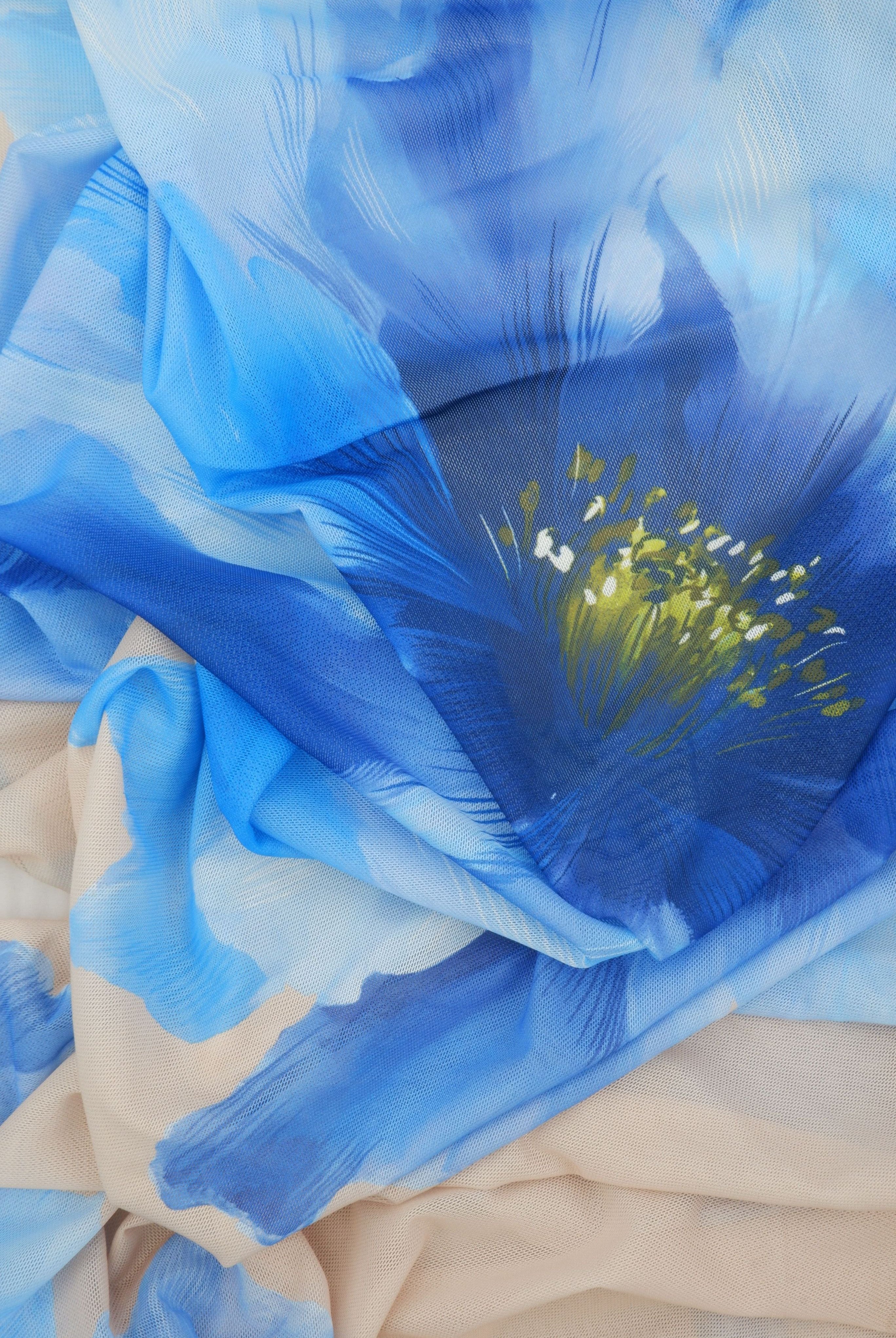 Digital Floral Print Mesh DMESH-MS11677