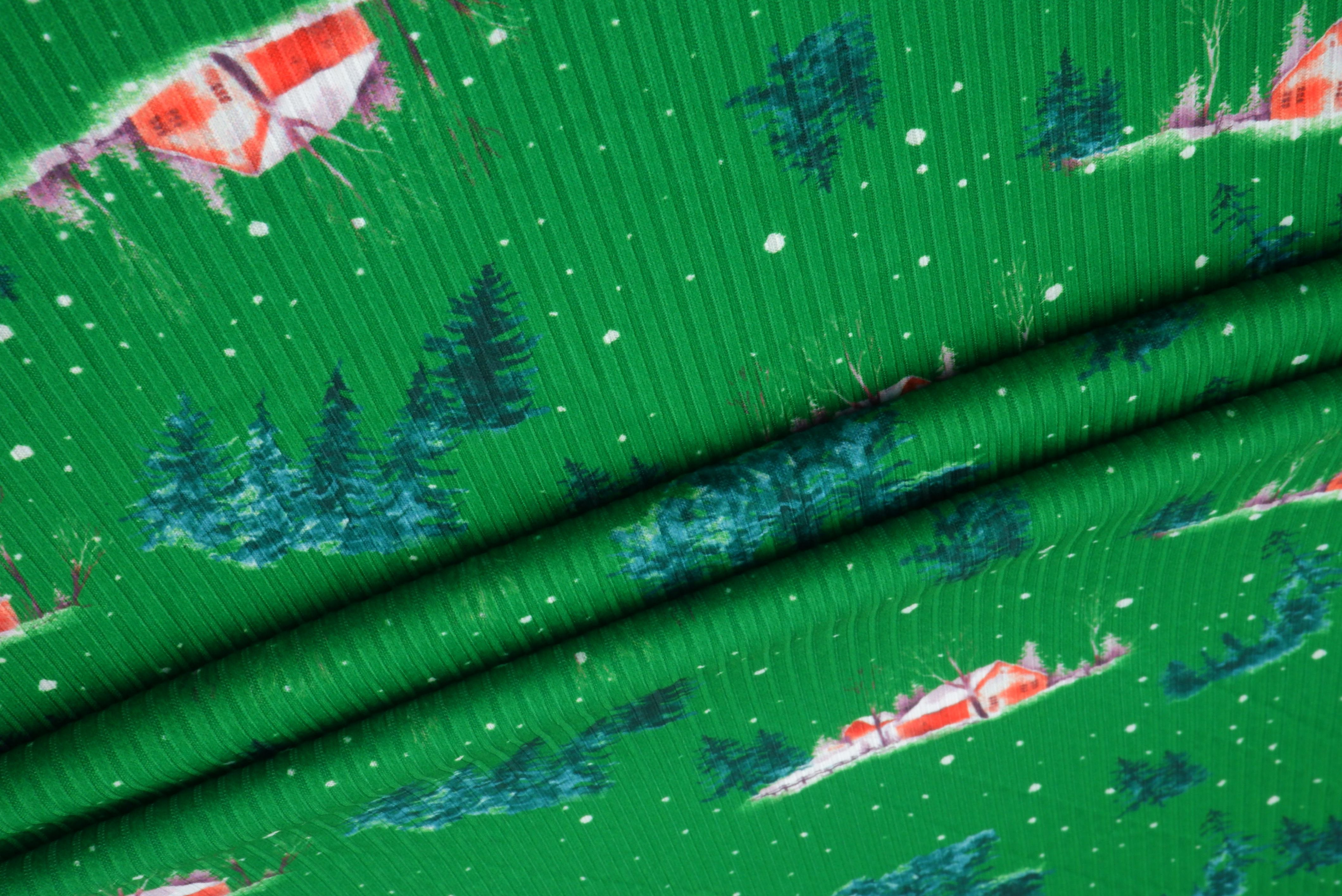 DKNT4151-M11735 GREEN KNIT