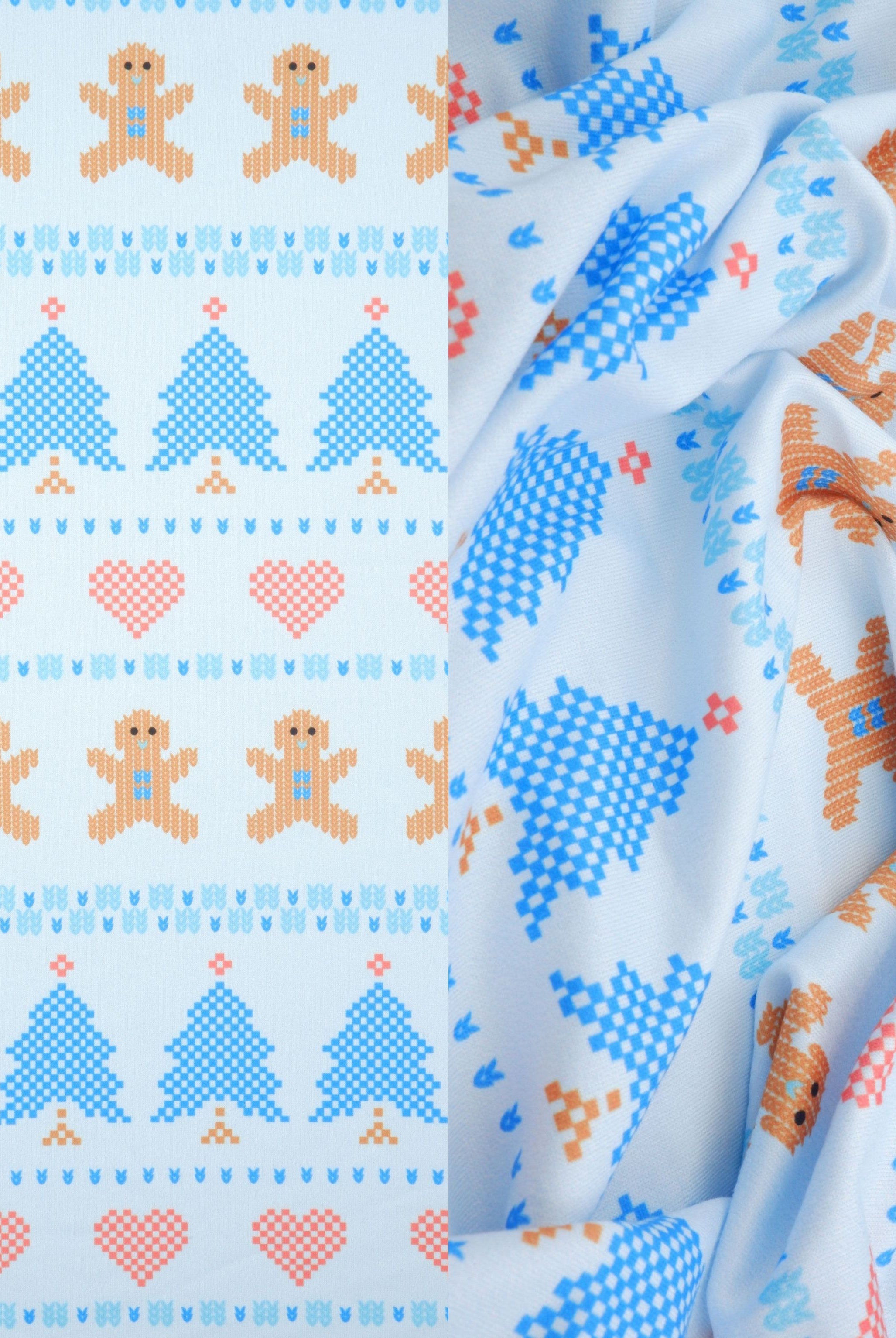 DKNT4520-M11737 BLUE KNIT