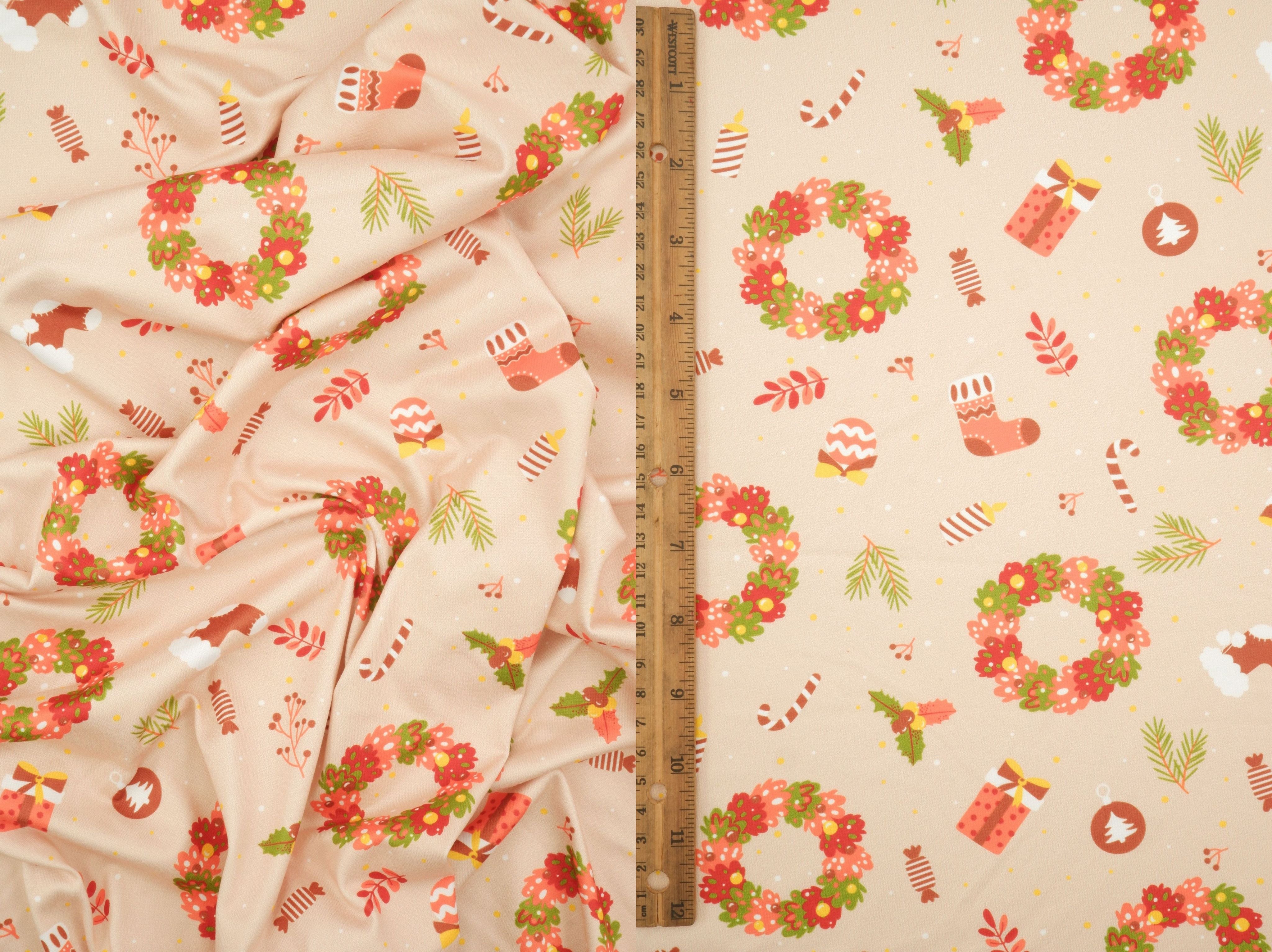 DKNT4520-M11730 TAN ACTIVEWEAR BIKER SHORTS BOTTOMS DIGITAL PRINT DRESS DTY BRUSHED KNIT PANTS POLYESTER SKIRTS SPANDEX