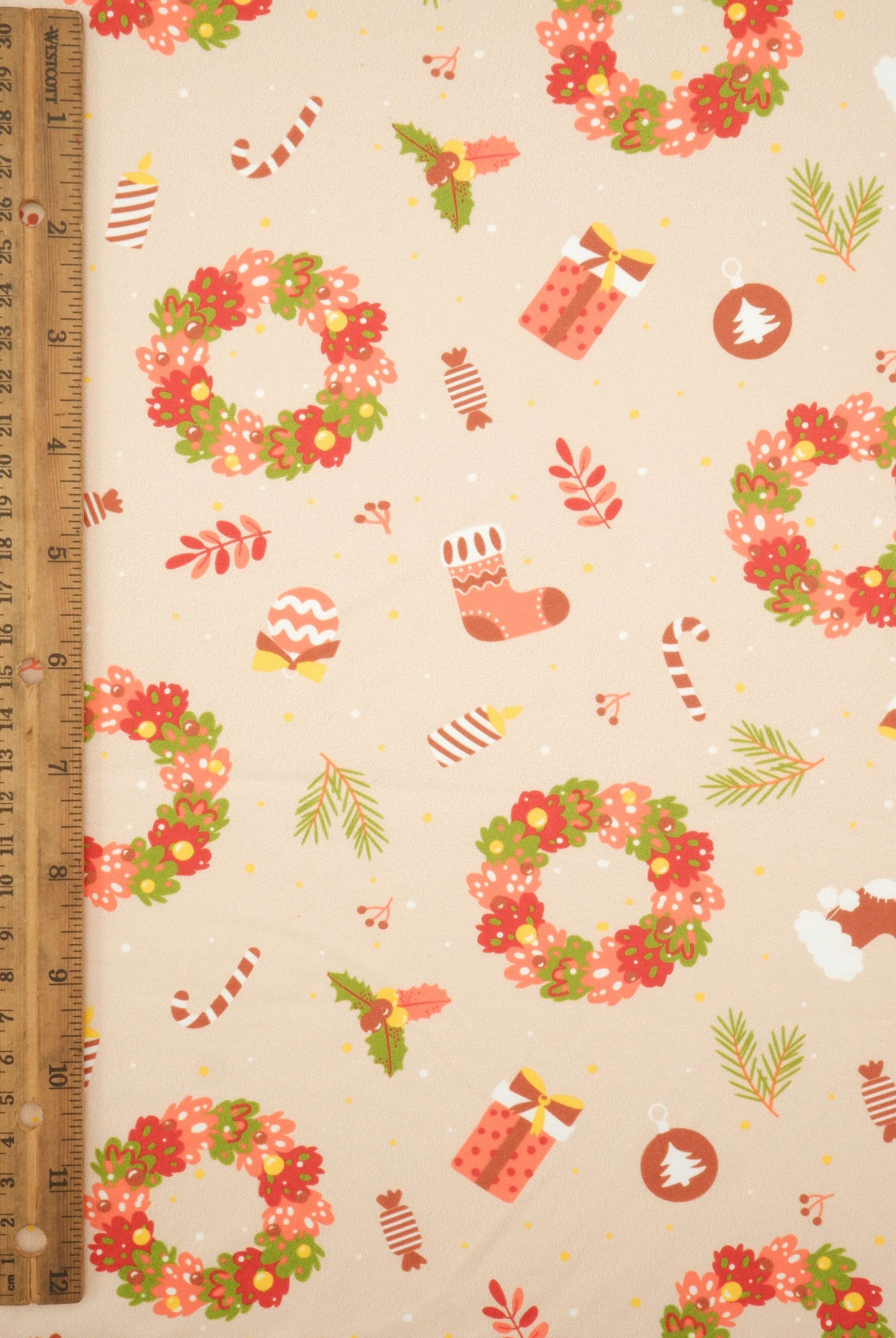 DKNT4520-M11730 TAN ACTIVEWEAR BIKER SHORTS BOTTOMS DIGITAL PRINT DRESS DTY BRUSHED KNIT PANTS POLYESTER SKIRTS SPANDEX