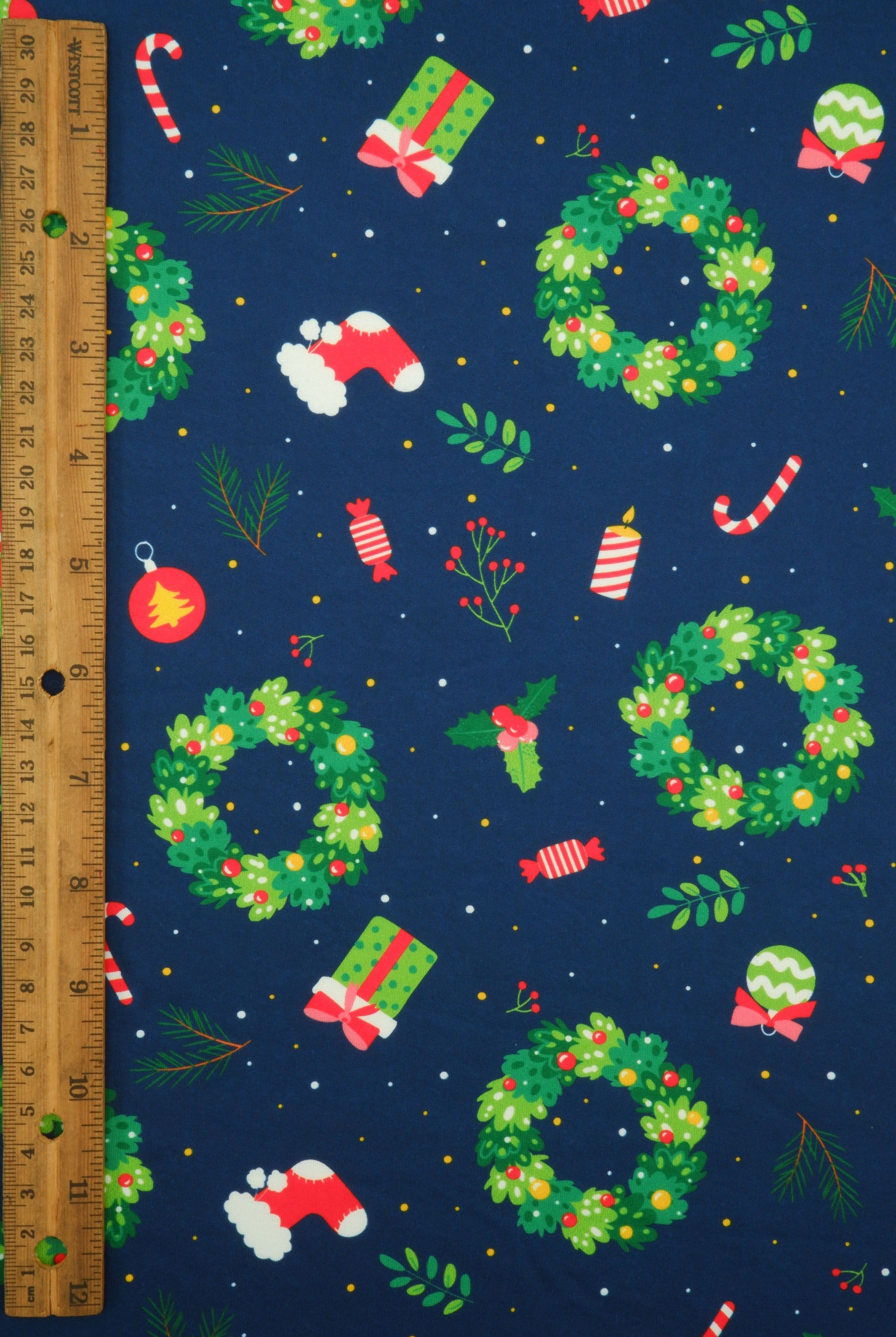 DKNT4520-M11730 NAVY ACTIVEWEAR BIKER SHORTS BOTTOMS DIGITAL PRINT DRESS DTY BRUSHED KNIT PANTS POLYESTER SKIRTS SPANDEX