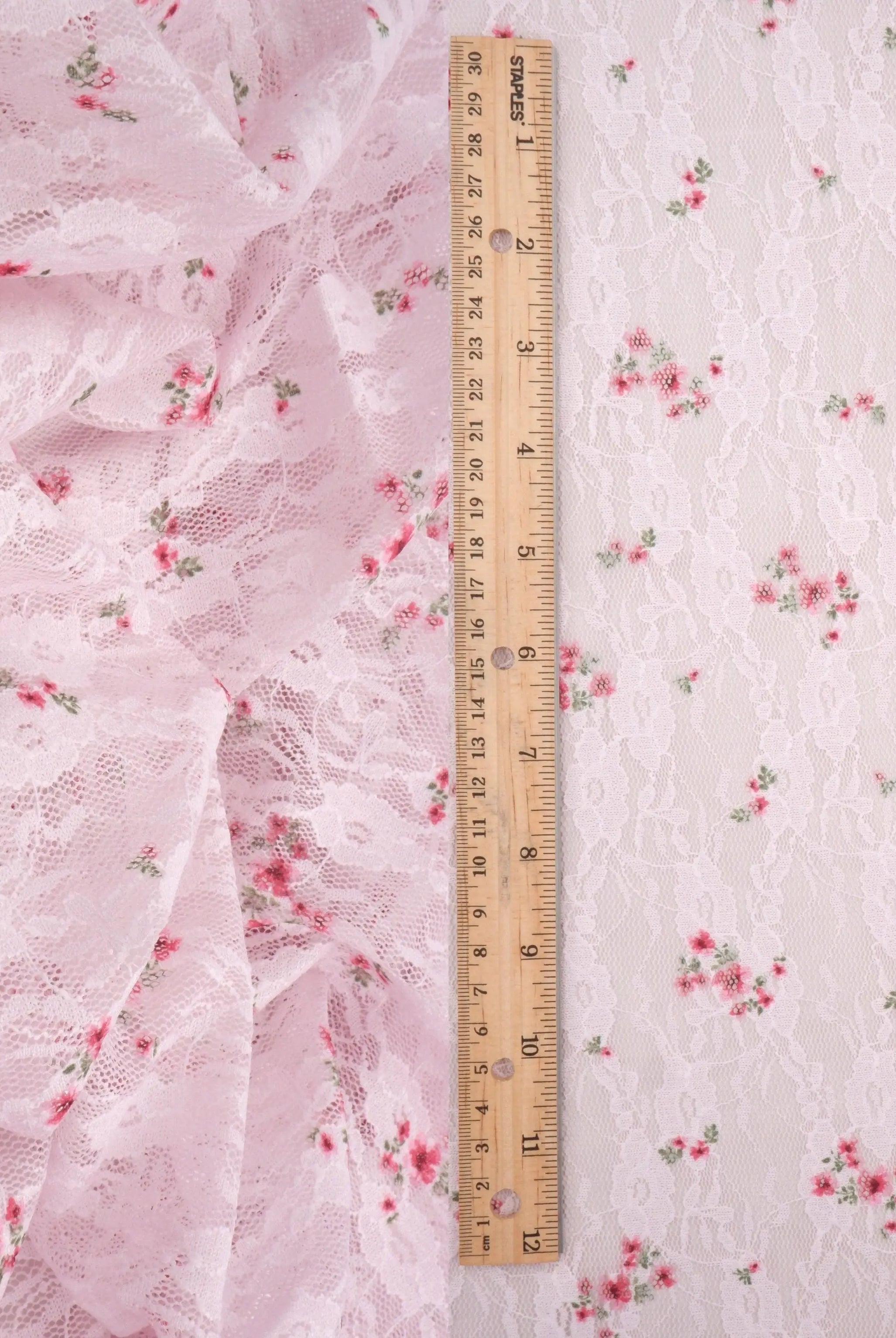 LACE4481-M11721 PINK BLOUSE BOTTOMS CAMI DIGITAL PRINT DITSY DRESS LACE POLYESTER SKIRTS SPANDEX TOPS