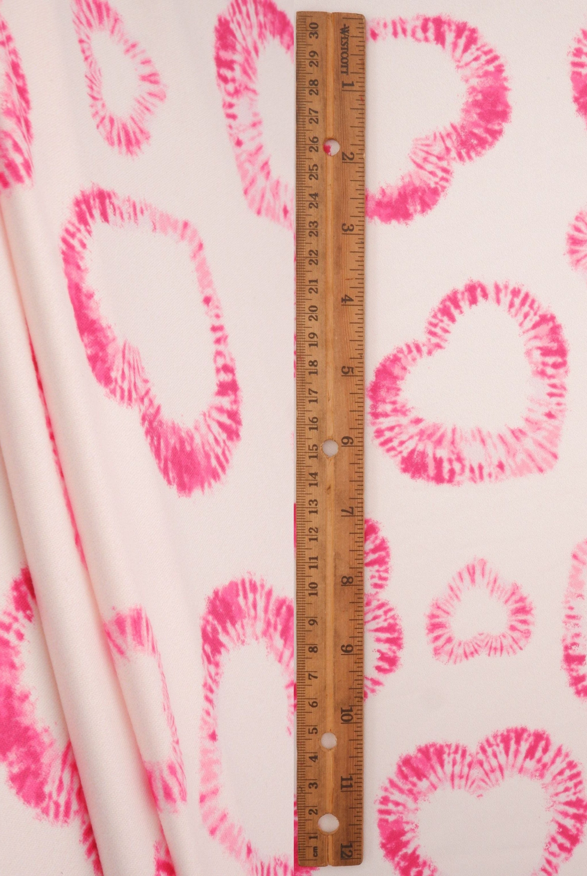 DTY Brushed Heart Digital Print Knit Fabric - DKNT4520-M11753