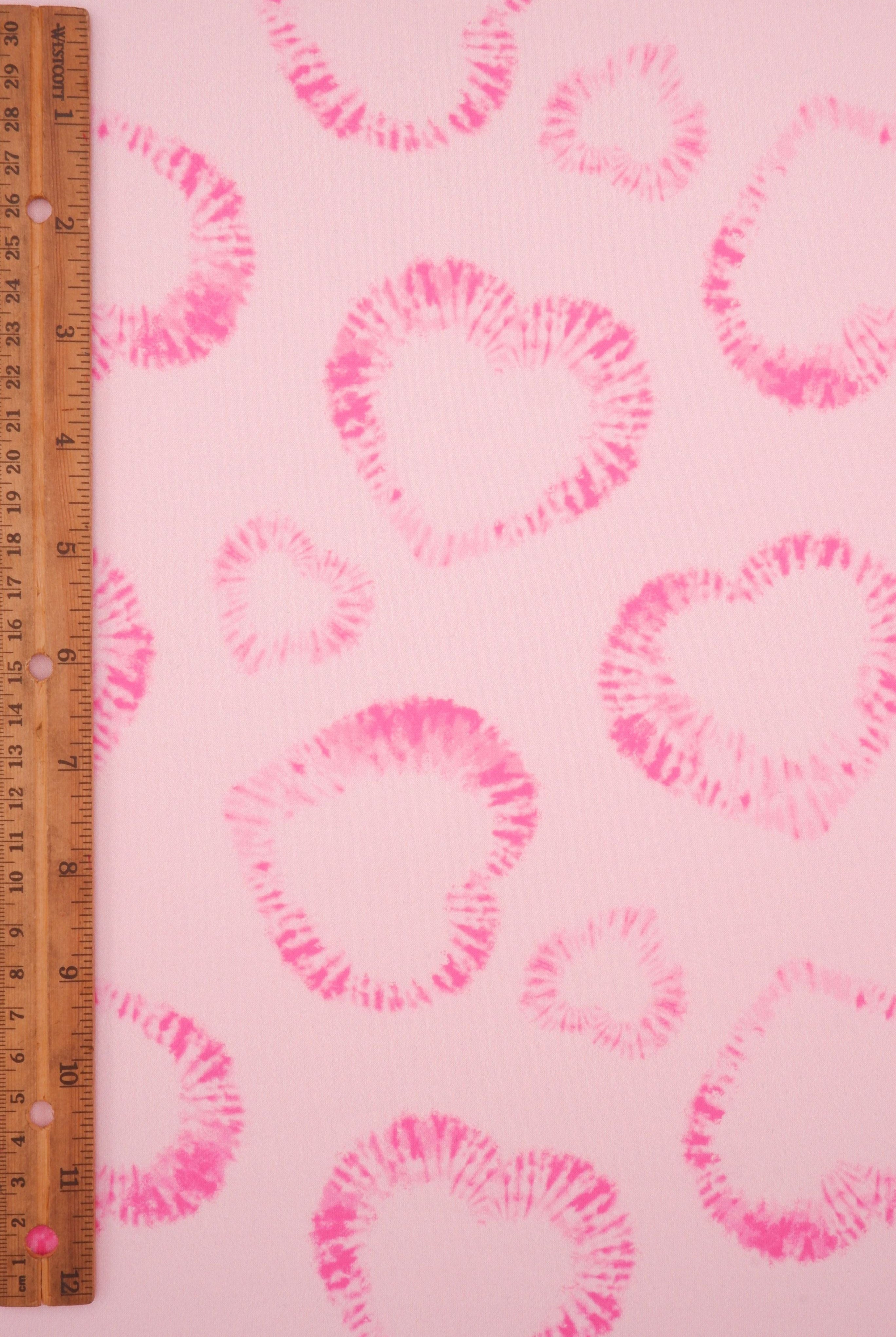 DTY Brushed Heart Digital Print Knit Fabric - DKNT4520-M11753