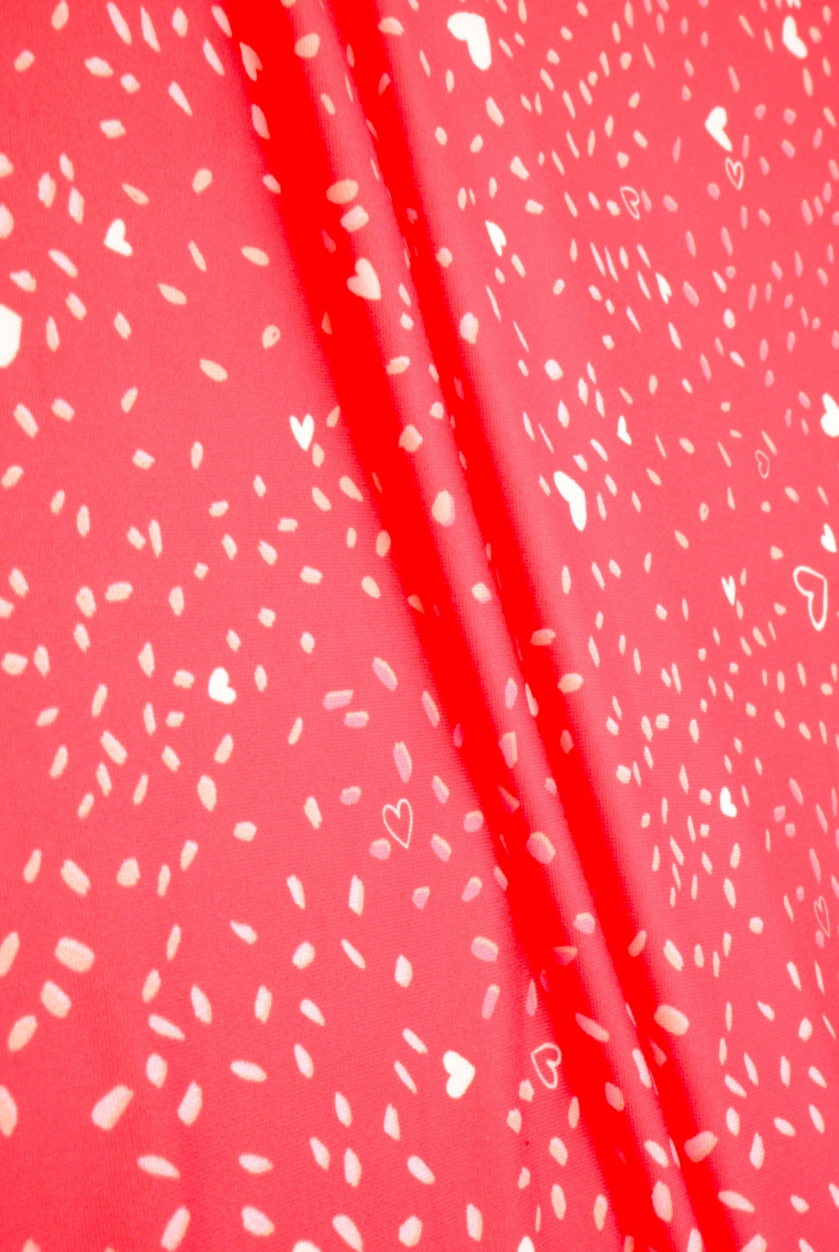 DTY Brushed Valentine Heart Digital Print Knit Fabric - DKNT4520-M11758