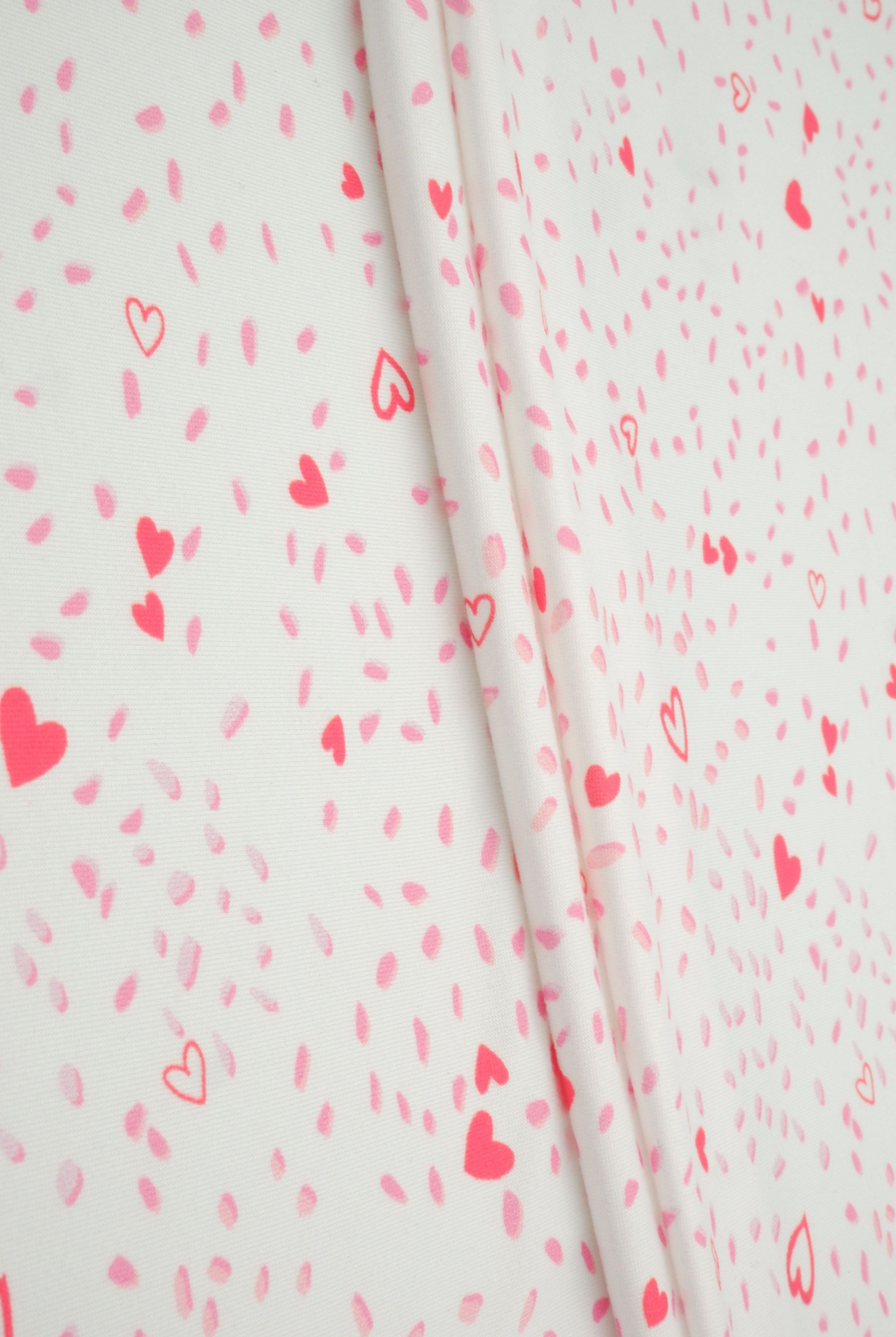 DTY Brushed Valentine Heart Digital Print Knit Fabric - DKNT4520-M11758