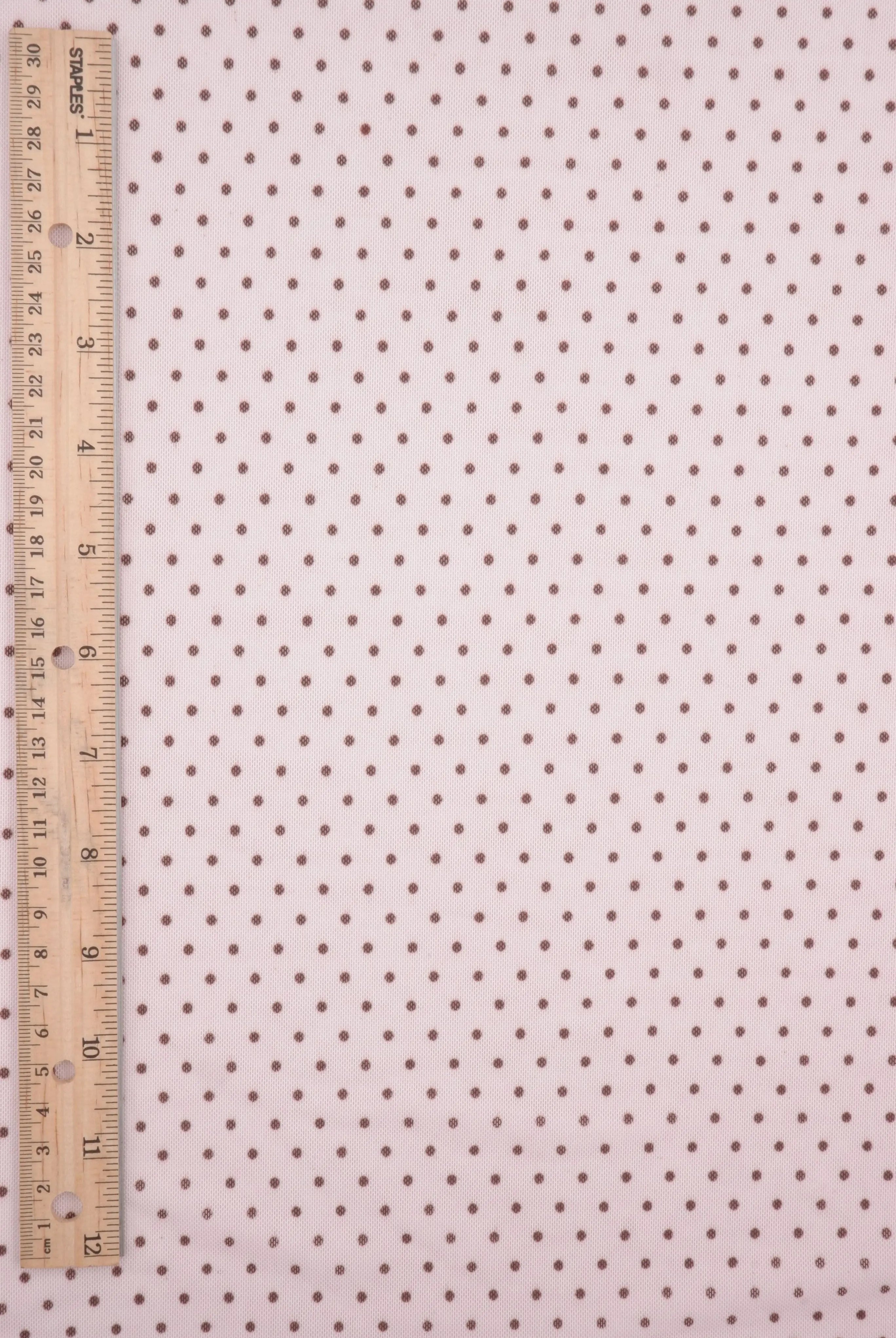 MESH-DU1614 PINK/BROWN DOT MESH POLYESTER PRINT SPANDEX