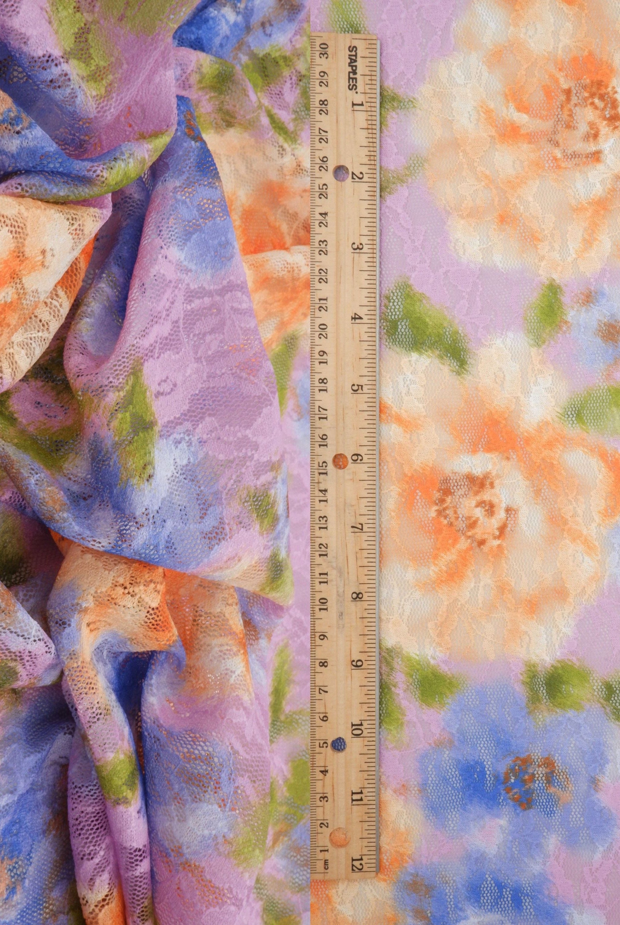 Floral Digital Print Lace LACE4481-M11709