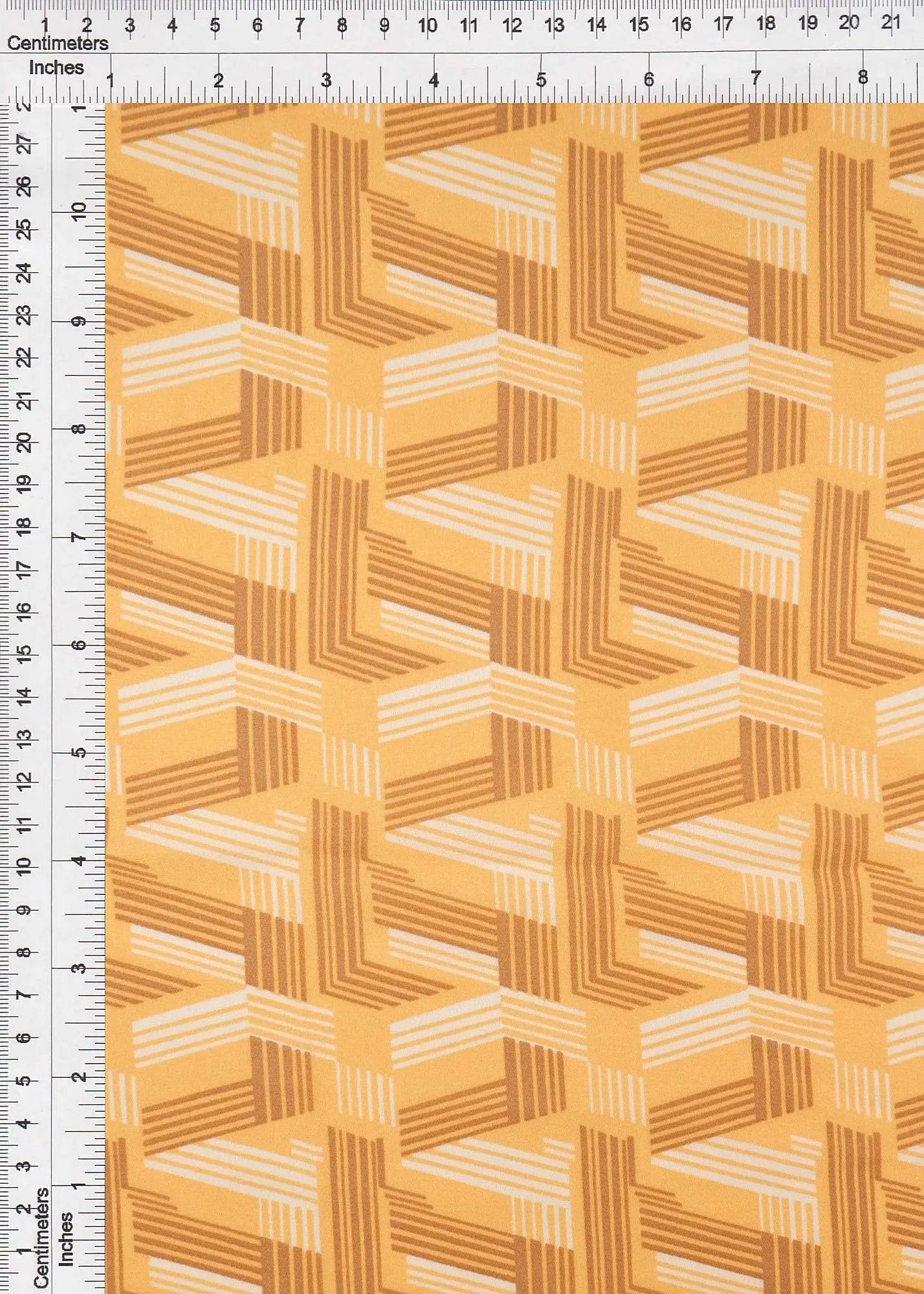Wool Dobby Geometric Print Fabric - POP3104-MS10063