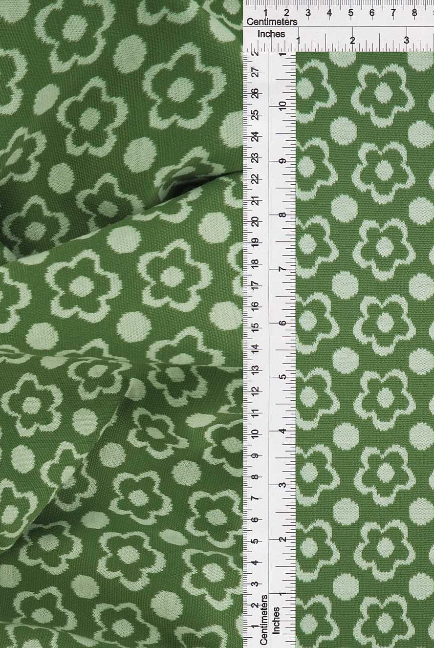 KNT4443 SAGE DK FLOWER BOTTOMS DOUBLE KNIT DRESS FLORAL JACQUARD OUTERWEAR PANTS POLYESTER SKIRTS SOLID SPANDEX STRETCH YARN DYED