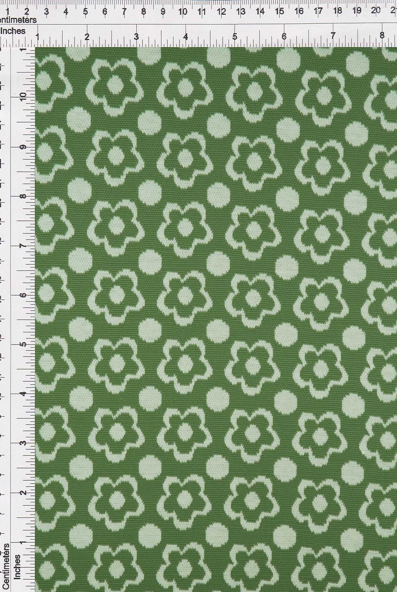 KNT4443 SAGE DK FLOWER BOTTOMS DOUBLE KNIT DRESS FLORAL JACQUARD OUTERWEAR PANTS POLYESTER SKIRTS SOLID SPANDEX STRETCH YARN DYED