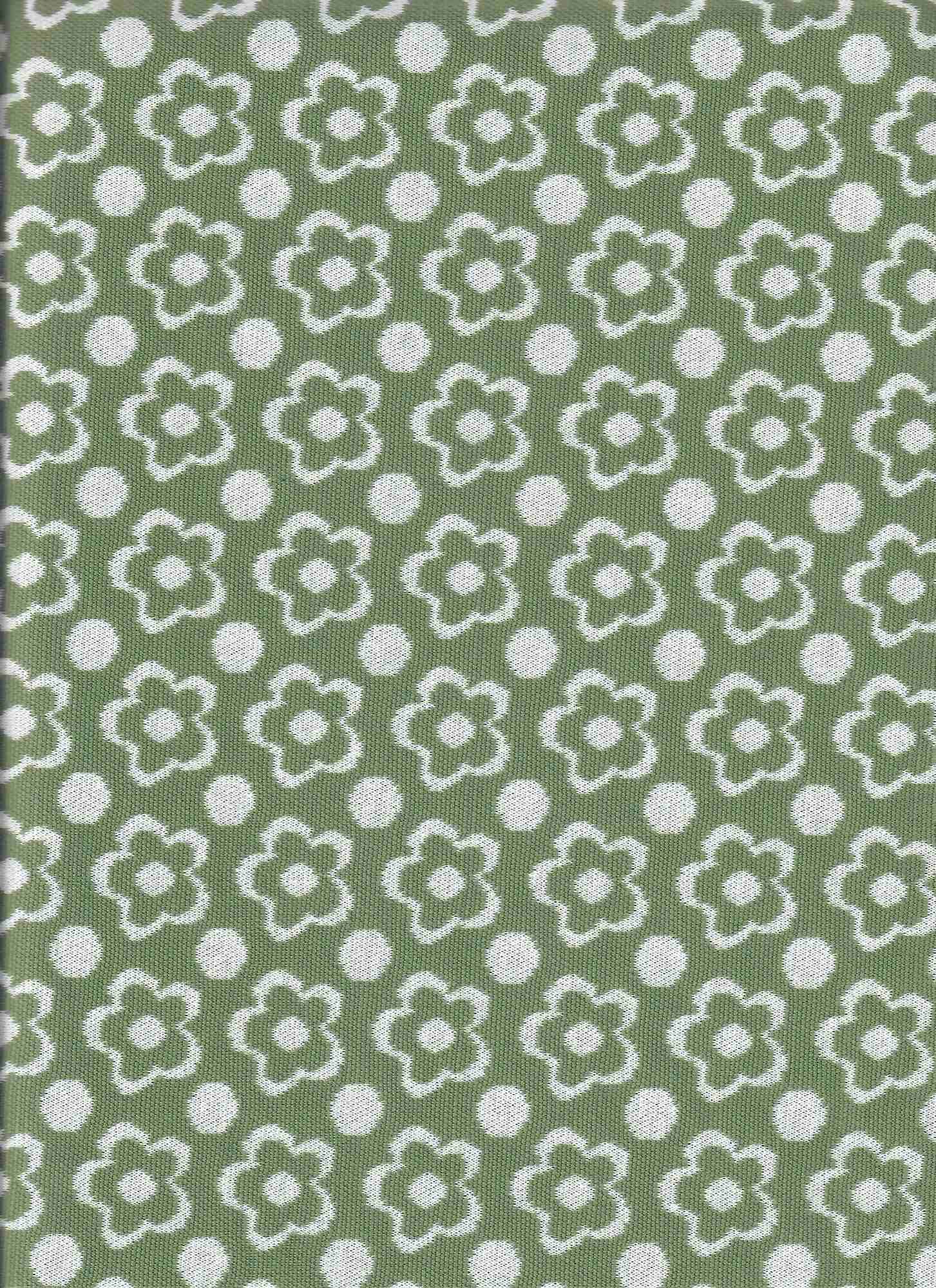 Double Knit Jacquard Floral Fabric - KNT4443