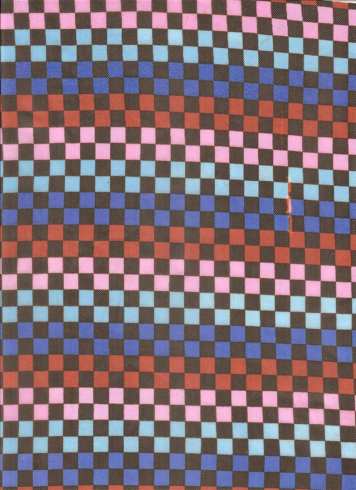 Checkered Flocked Mesh Stretch Fabric - MESH-MS10067