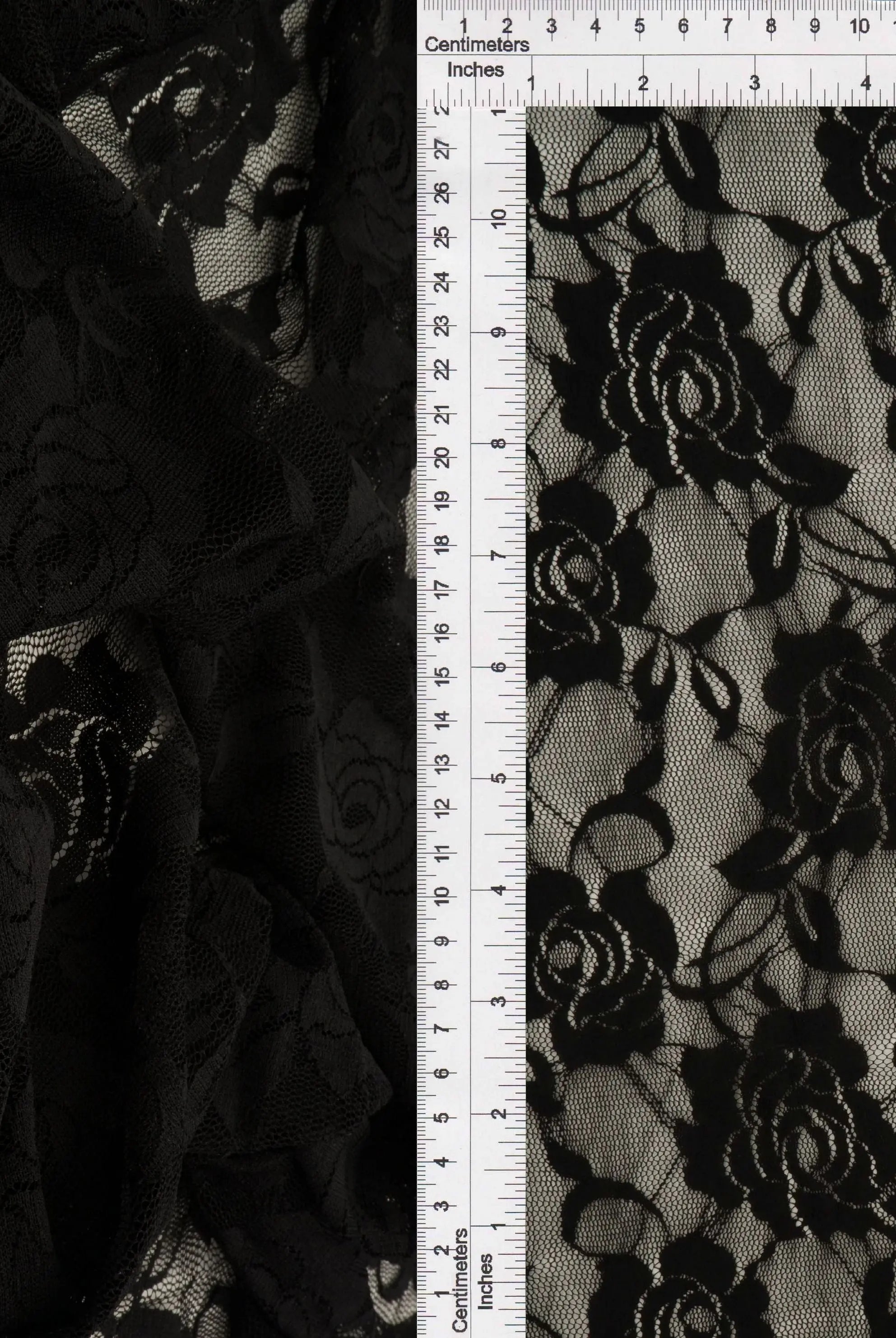 LACE1379 SOLID BLACK LACE