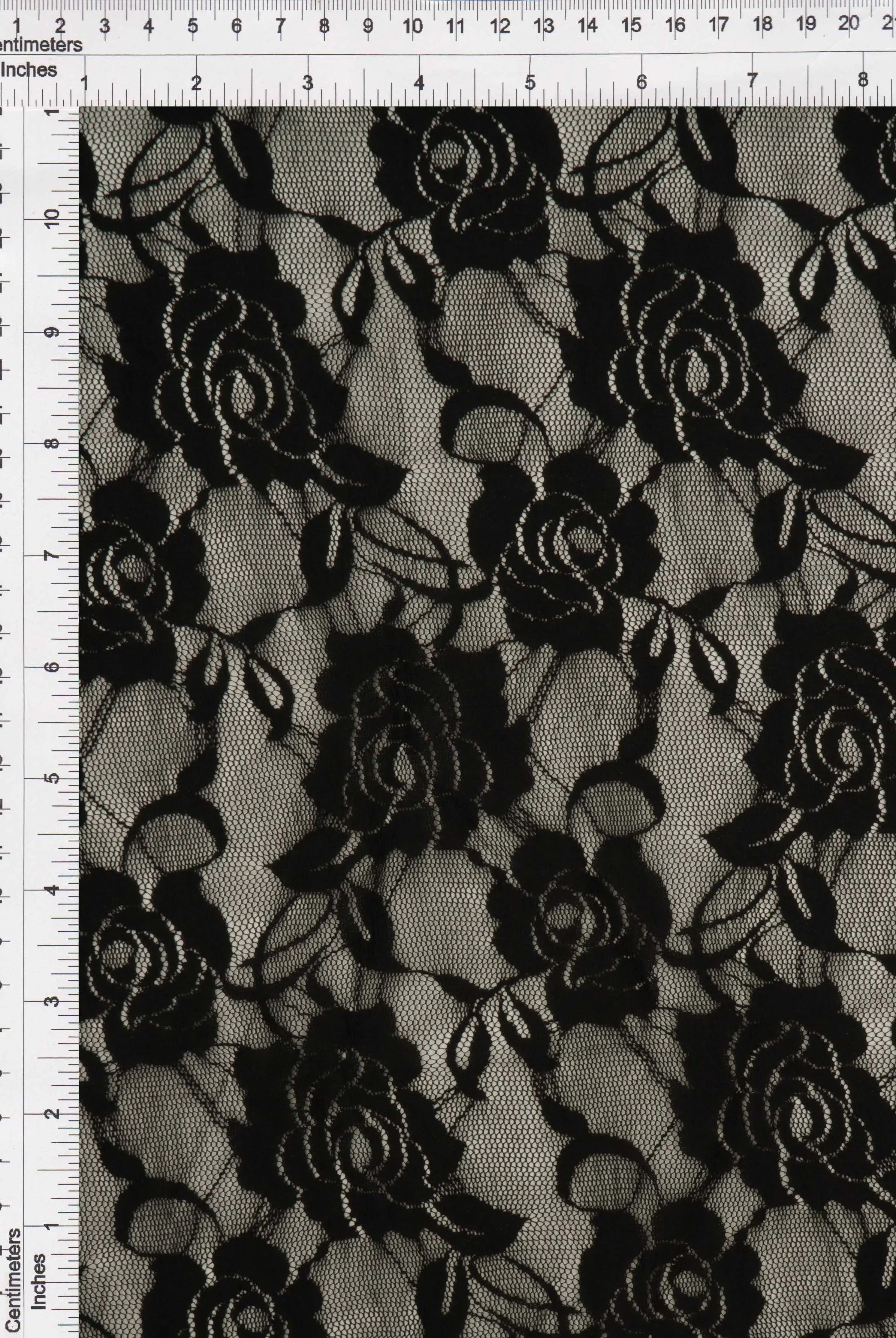 LACE1379 SOLID BLACK LACE